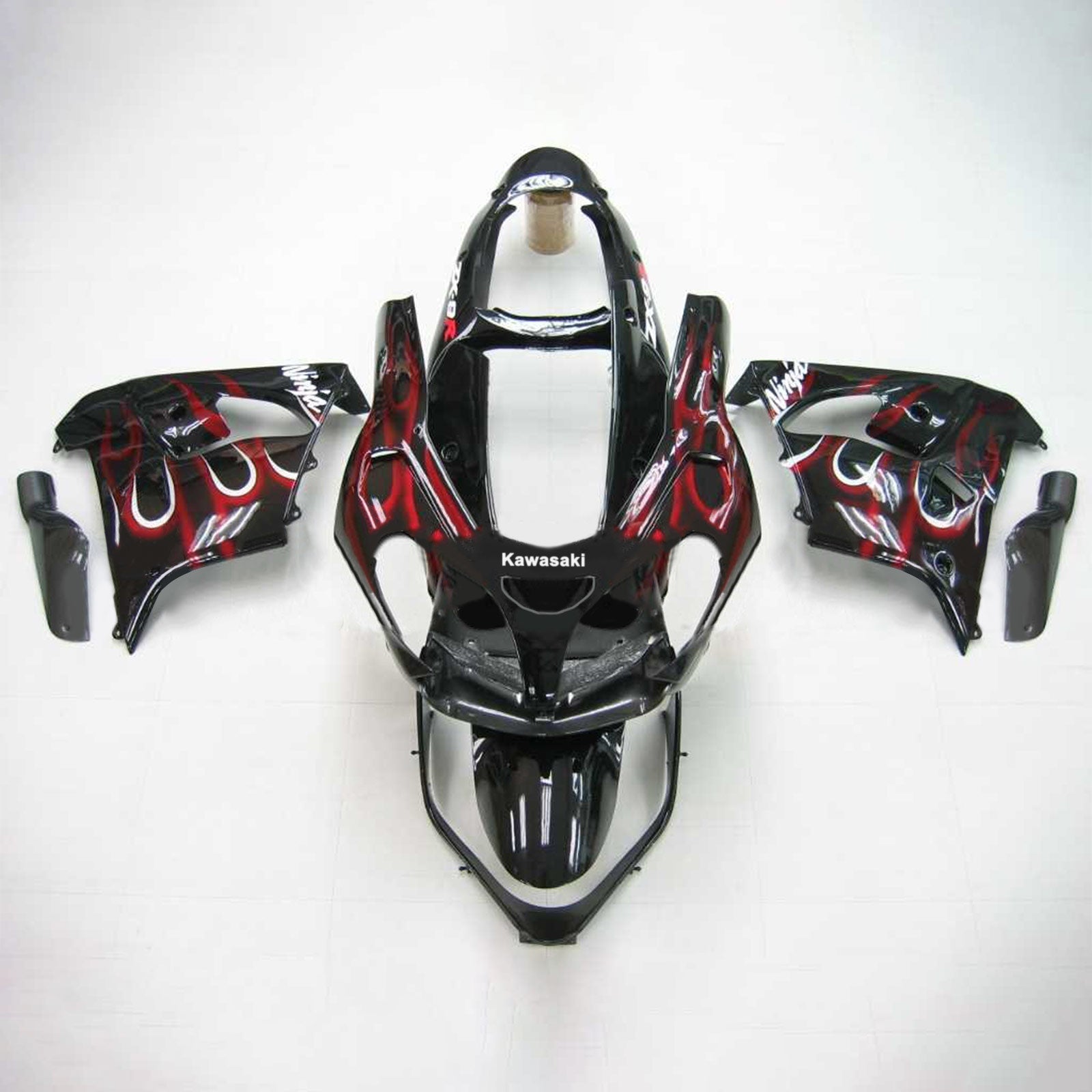 2000-2001 Kawasaki ZX9r Amotopart Injection Kit de carénage de carrosserie Plastic Abs # 103