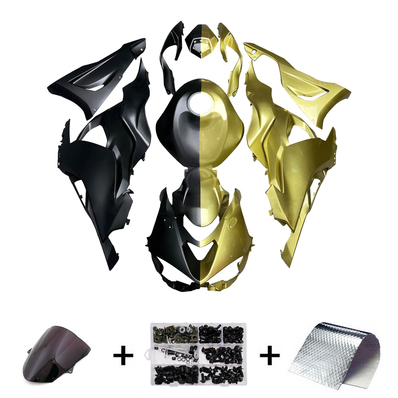 Kit de carenagem injeção ABS PLÁSTICO DE PLÁSTICOS PARA KAWASAKI ZX-6R 2024-2025