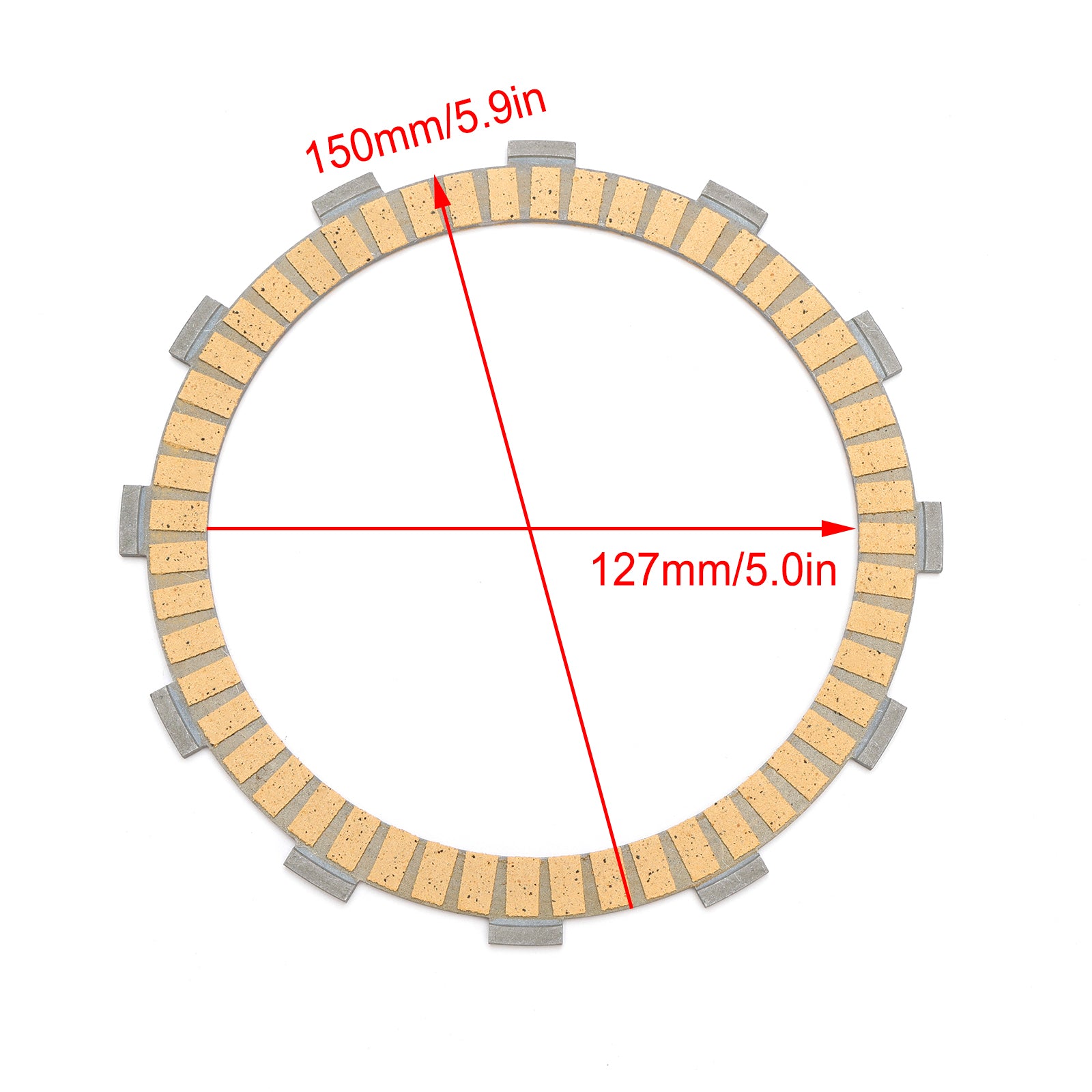 Clutch Friction Plate Kit fit for Suzuki DL1000 V-Strom 1000 SV1000S 2003-2007