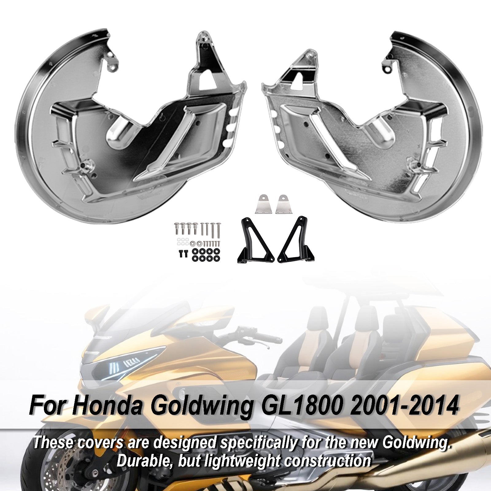 Front Brake Disc Rotor Covers For Honda Goldwing GL1800 F6B 01-15