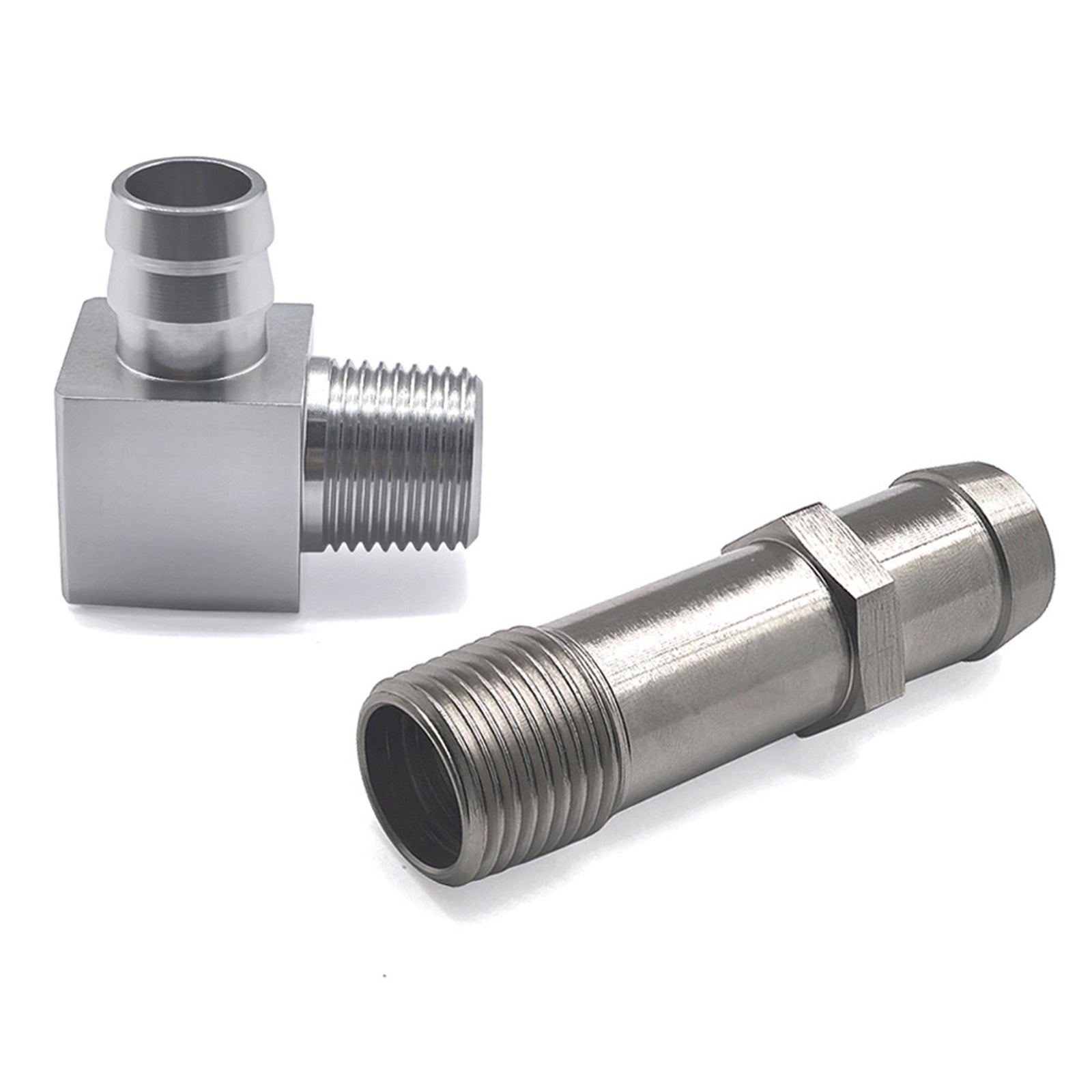 2PCS Heater Hose Fitting 3/4" Water Pump 5/8" Intake For Chevy SBC V8 Engines