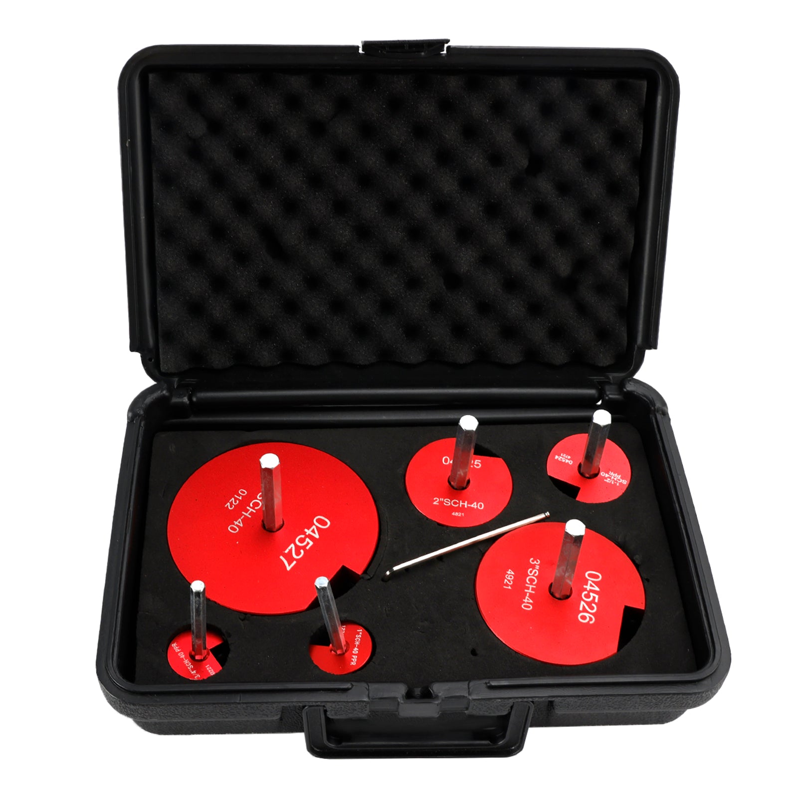 04529 For PPRK6 plastrørkobling, opprimmer, 6-delers sett, passer til standard 1/2"Driller