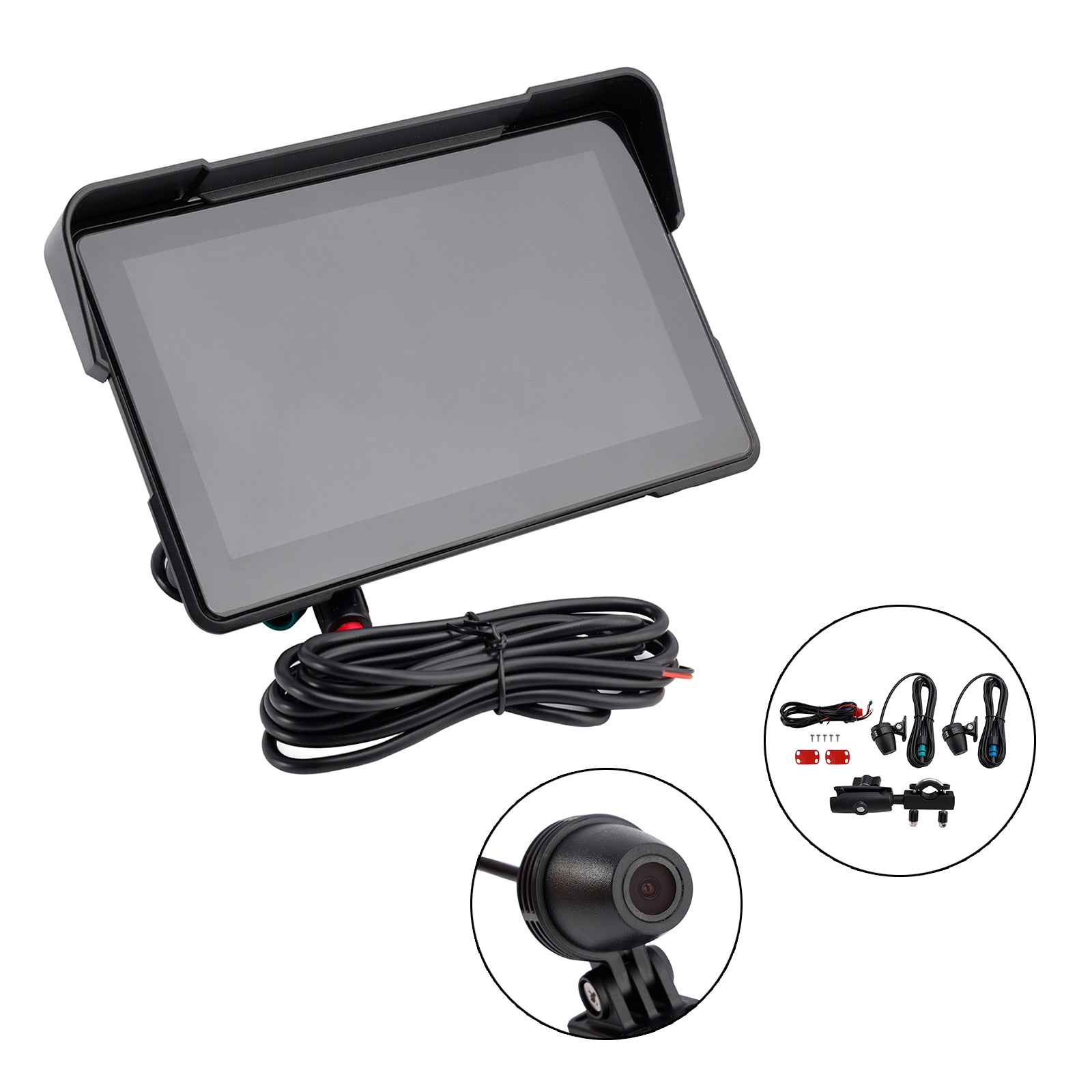 Motorcyklar bilspel 7 tum Universal 1080p -rekord för Scooter Motorcykel