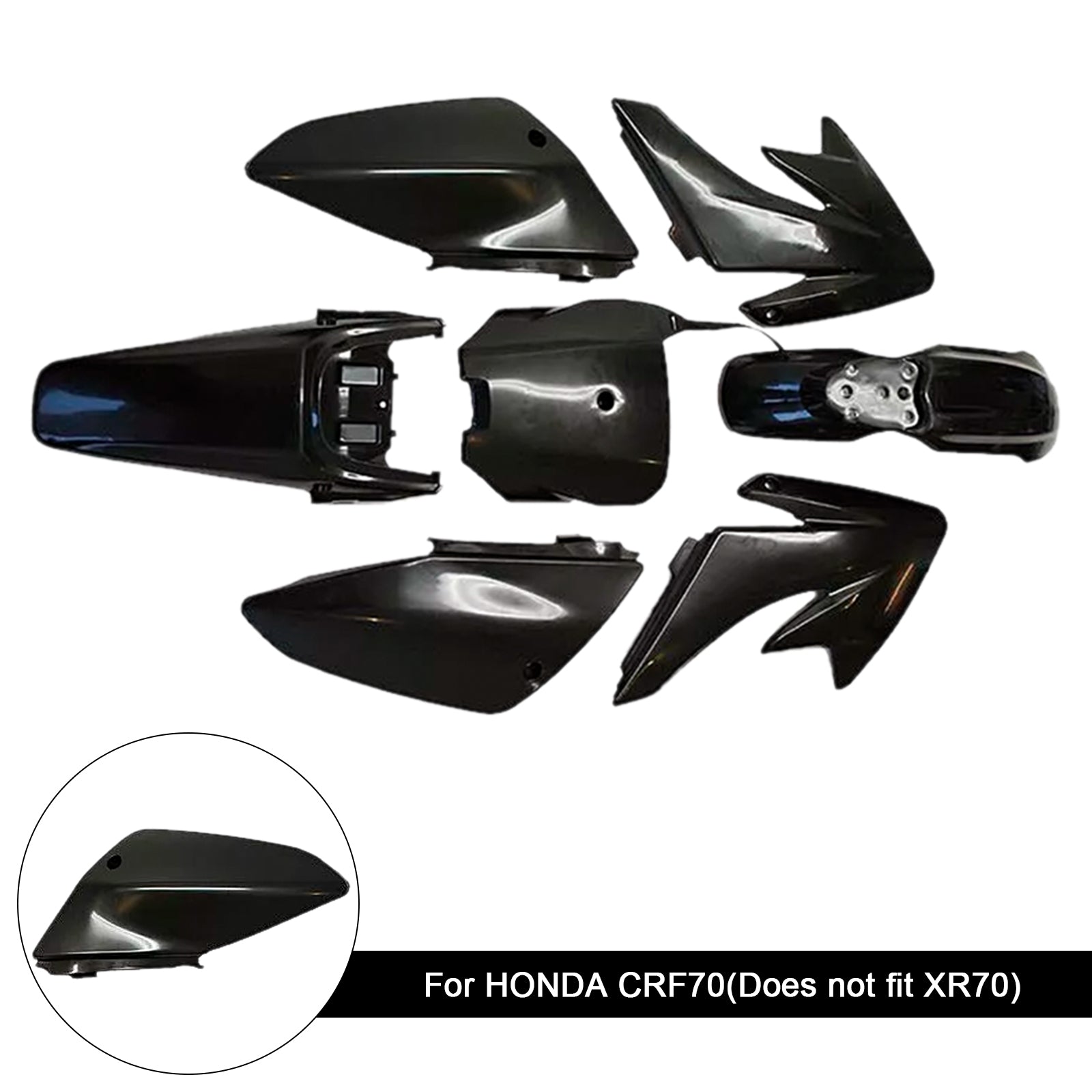 Honda CRF70 Dirt Bike Body Body Plastic Plastic Fender Faquing