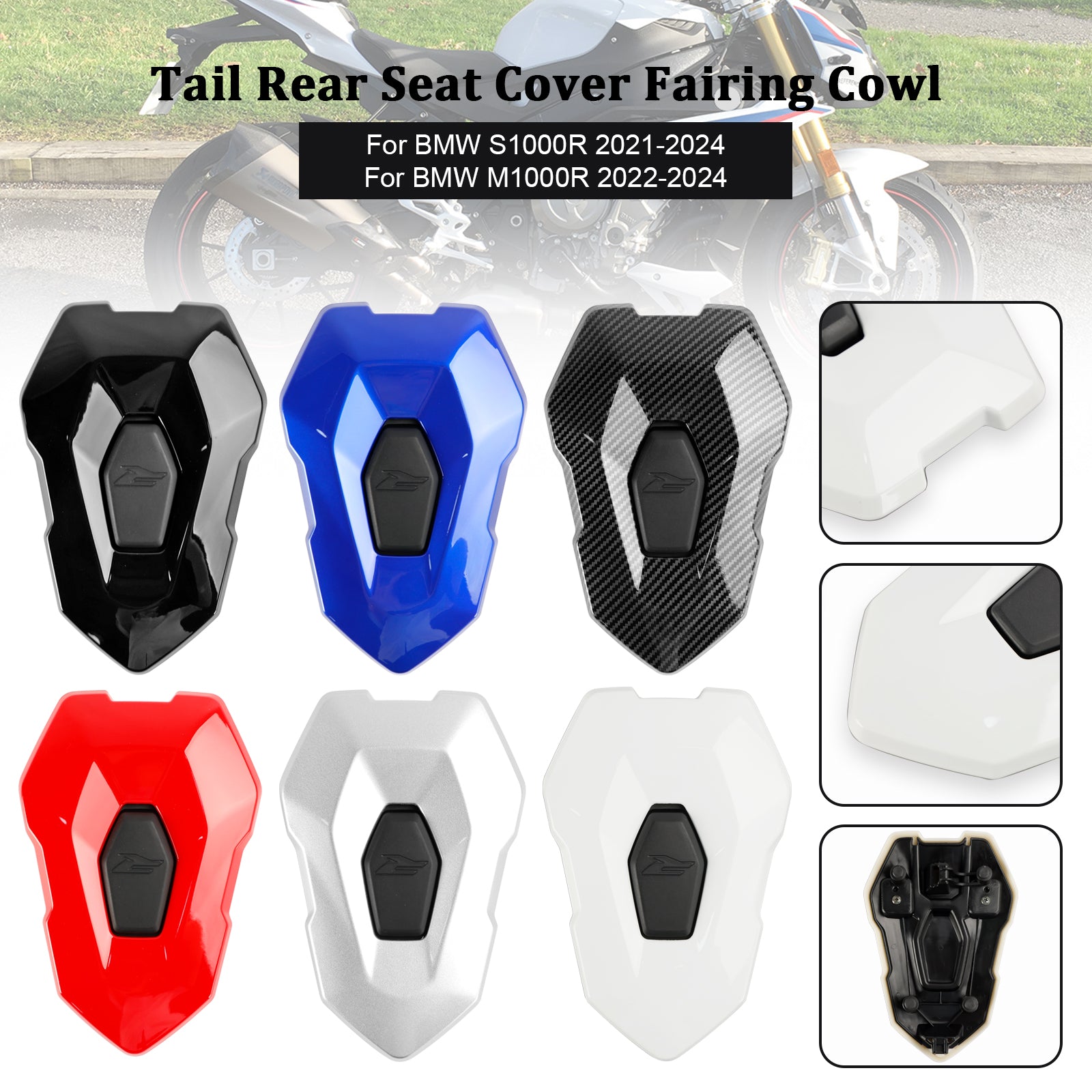 2021-2024 BMW S1000R 23-24 M1000R Couverture de siège arrière Capot de carénage