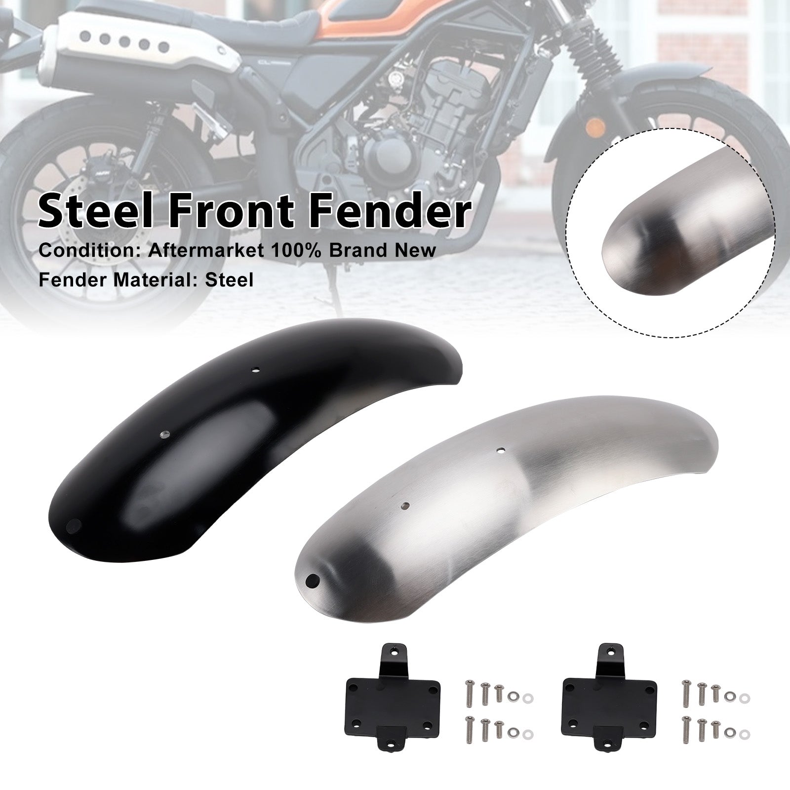 Guardabarros delantero de acero HONDA CL250 CL300 CL500 SCL500 2023-2025