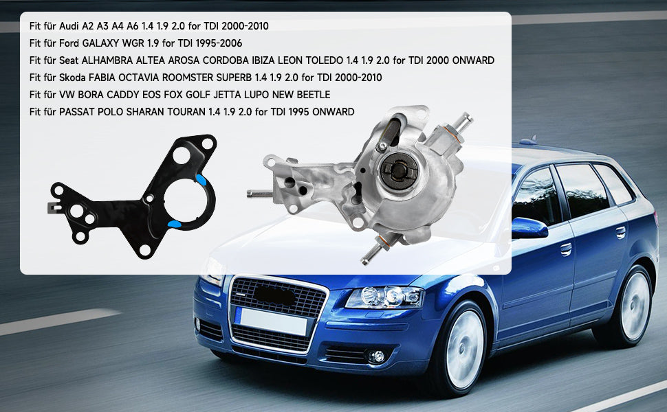Pompa a vuoto per Audi A2 A3 A4 A6 2000-2010 1.4 TDI/1.9 TDI/2.0 TDI 038145209
