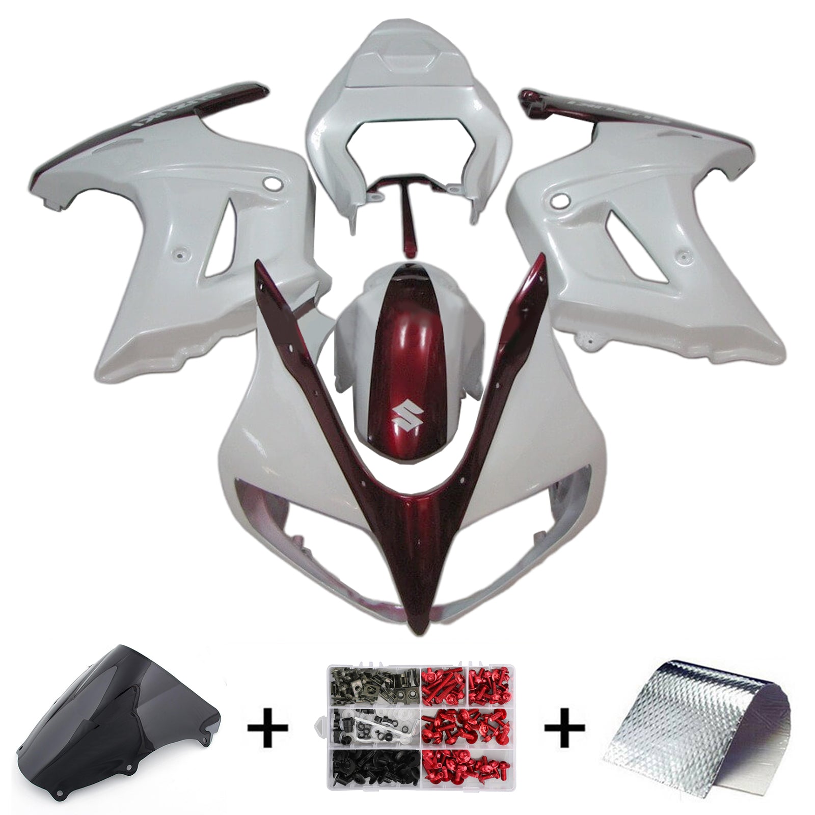 2003-2013 Suzuki SV650 Kit de carénage injection d'amotopart Bodywork Plastic Abs # 101