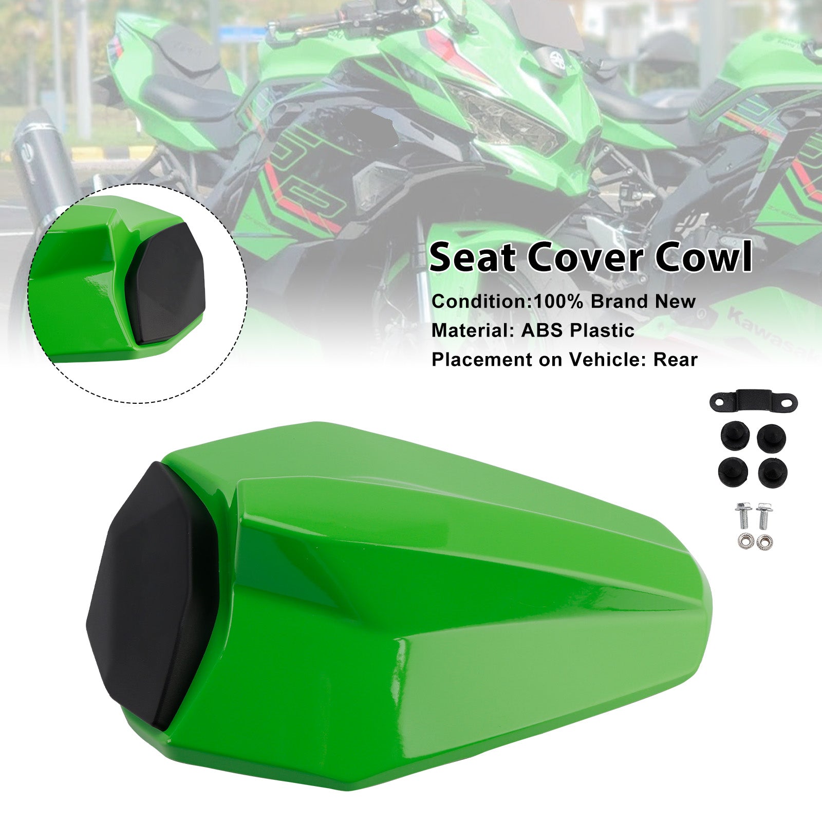 Racing Tail Rear Seat Fairing Cowl for Kawasaki ZX25R ZX4R ZX4RR 20-25