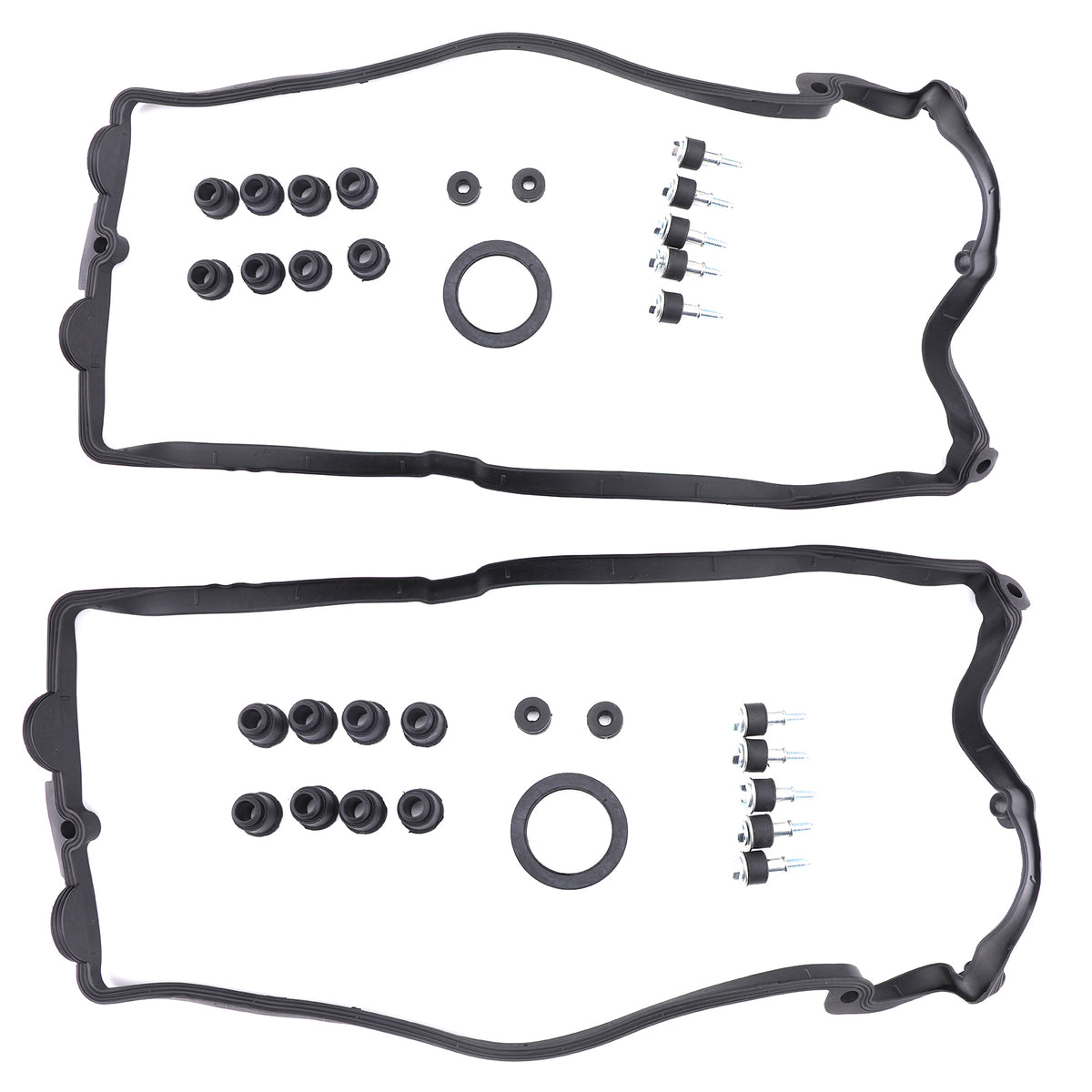 2004 BMW 645Ci Cylinder 1-4 Valve Cover Gasket Set LEFT & RIGHT 11127513194 11127513195 Generic
