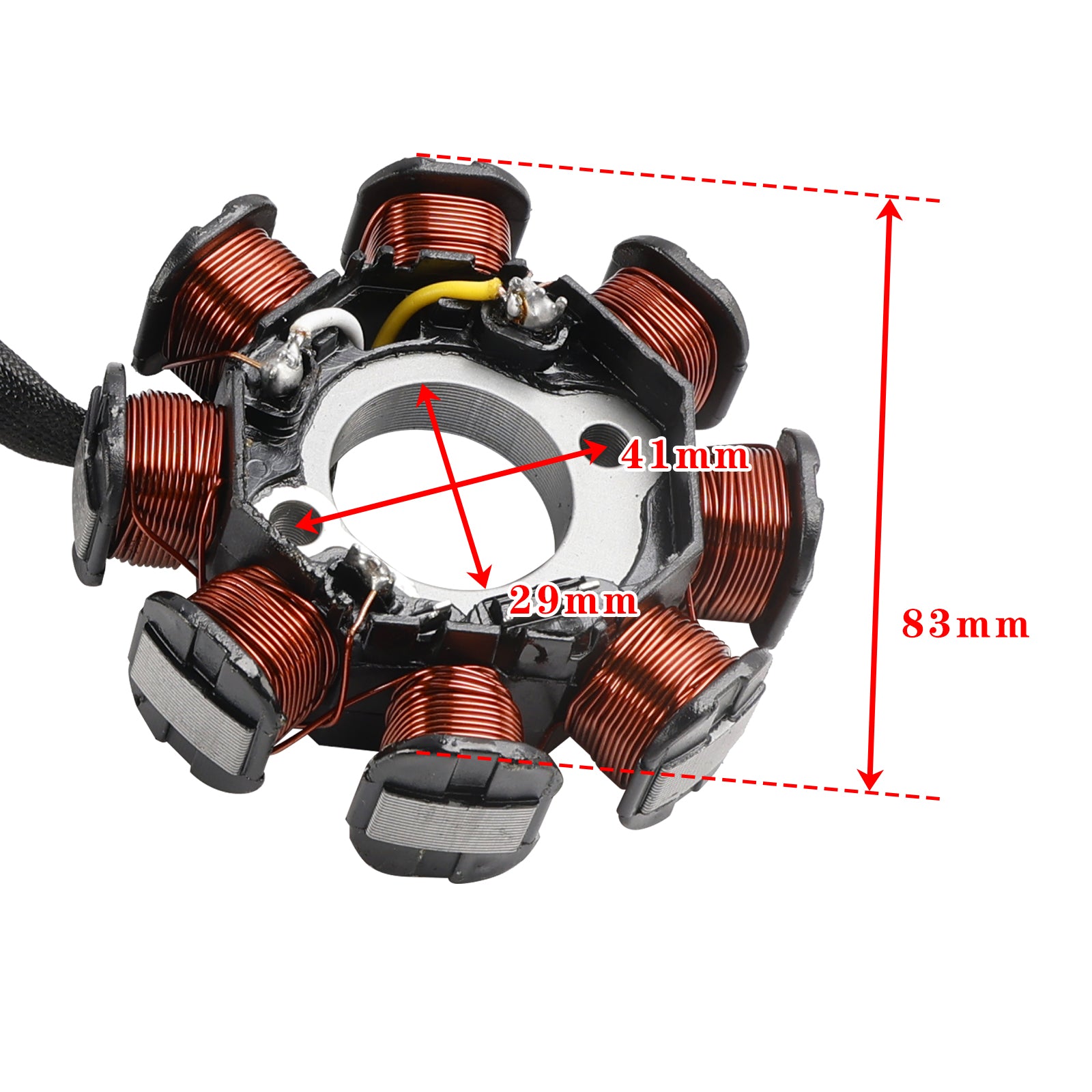 8 bobine stator 3 fils pour kymco agilité r10 dink pouliche r 12 vitalité 50cc