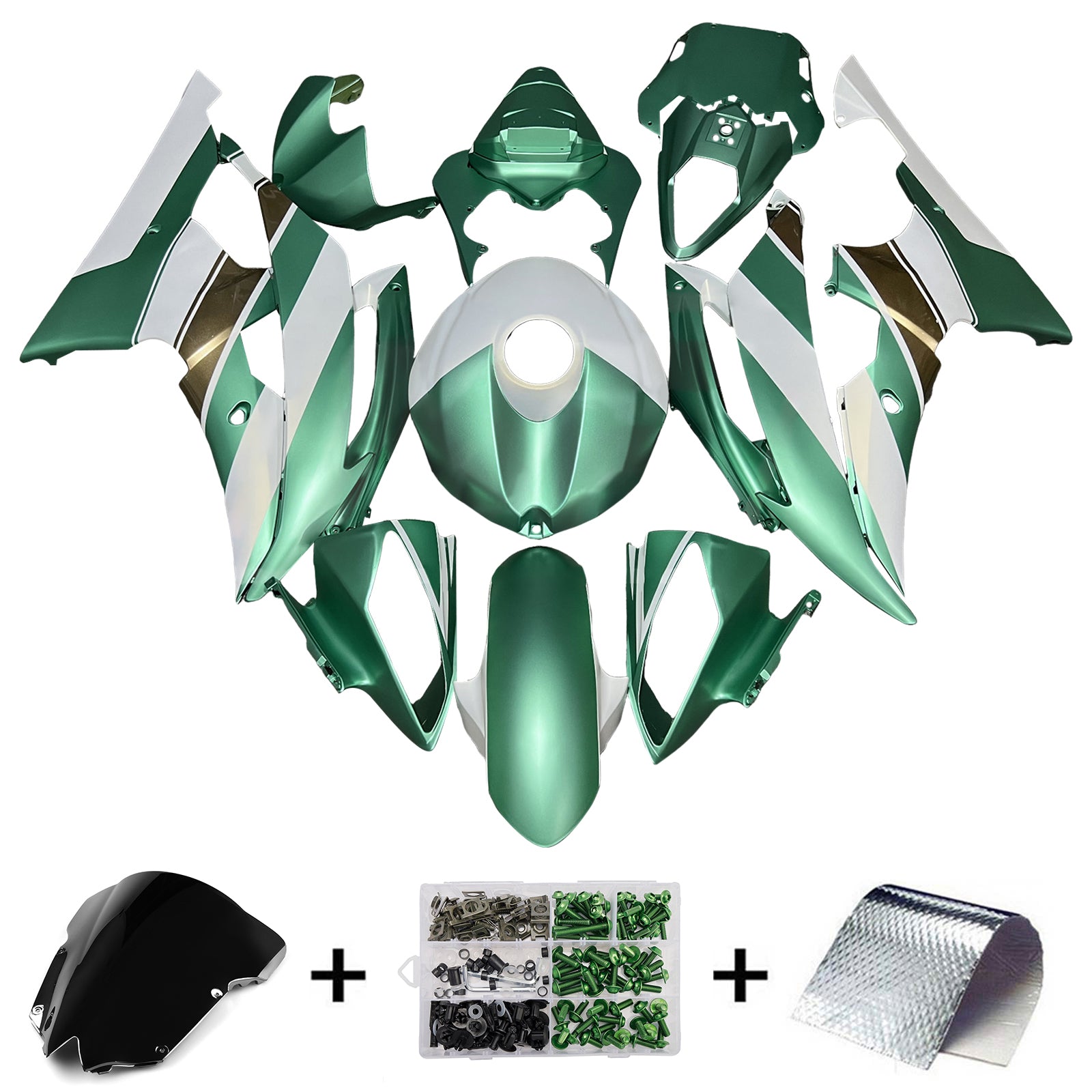 Kit de carénage d'injection carrosserie plastique ABS pour Yamaha YZFR6 YZF-R6 2008-2016