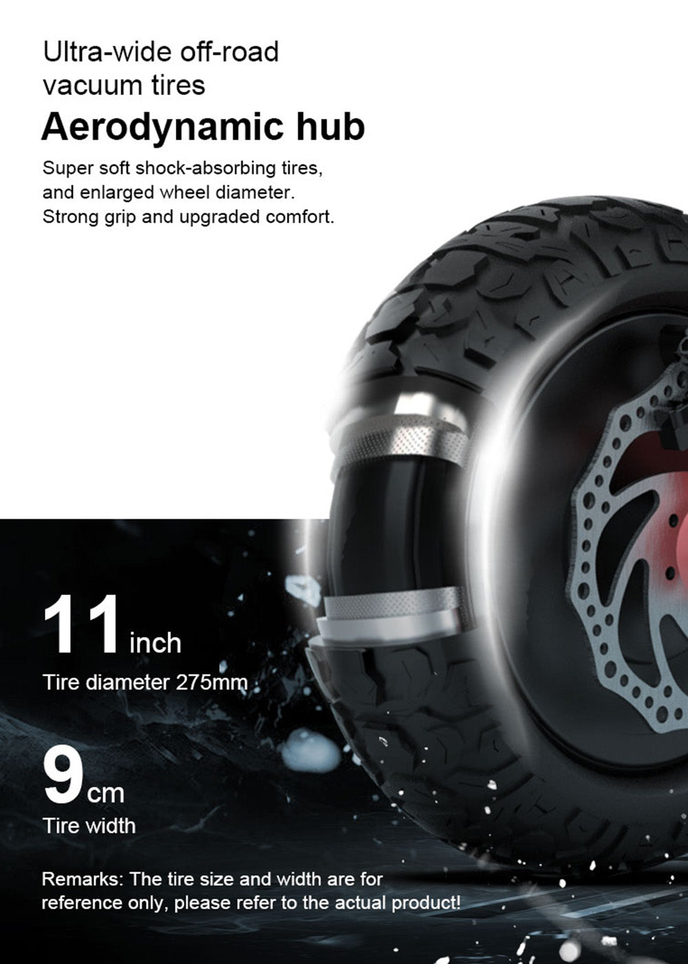 Volwassen krachtige 2400W off-road opvouwbare elektrische scooter met dubbele aandrijving