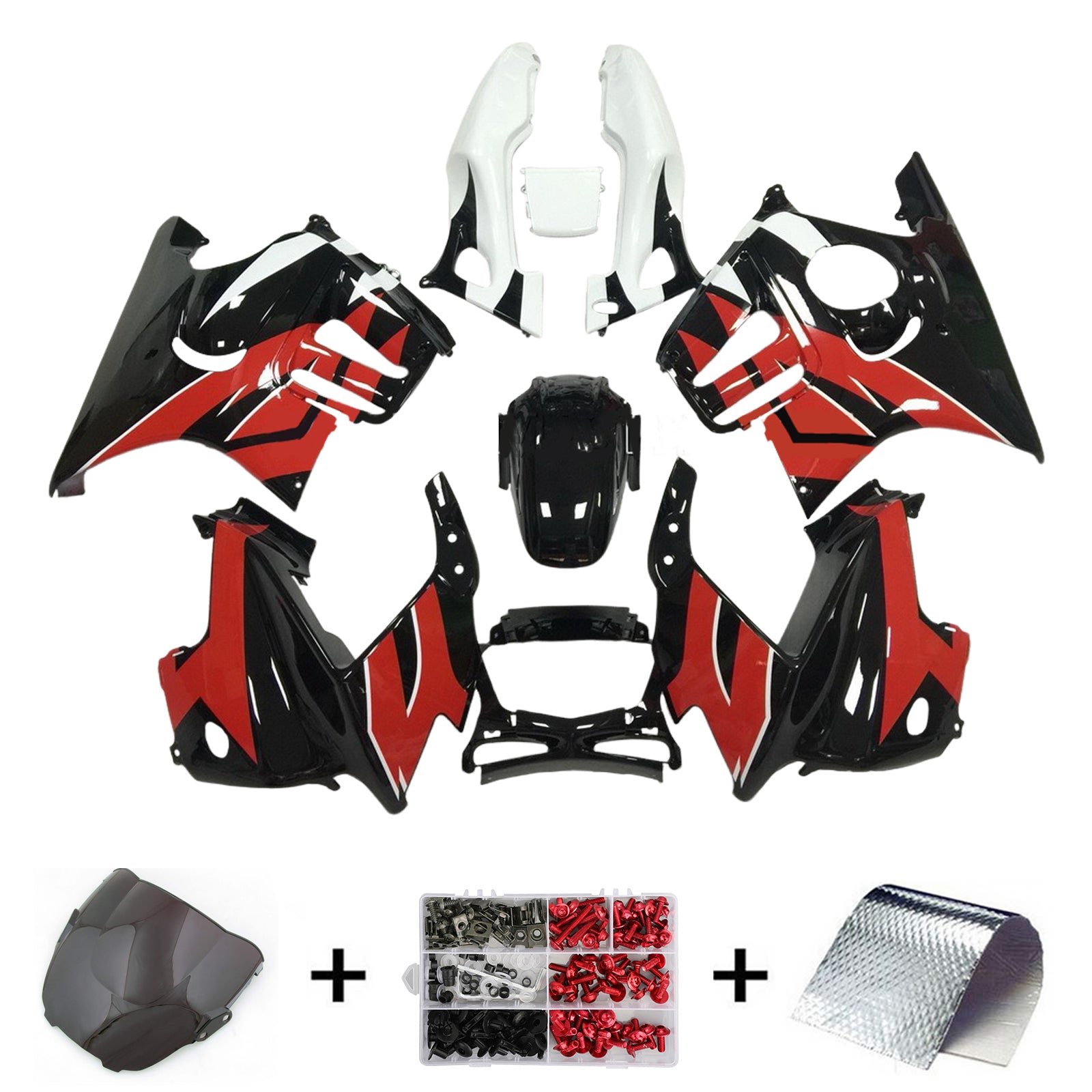 1995-1996 Honda CBR600 F3 Kit de carenado de inyección Carrocería Plástico ABS