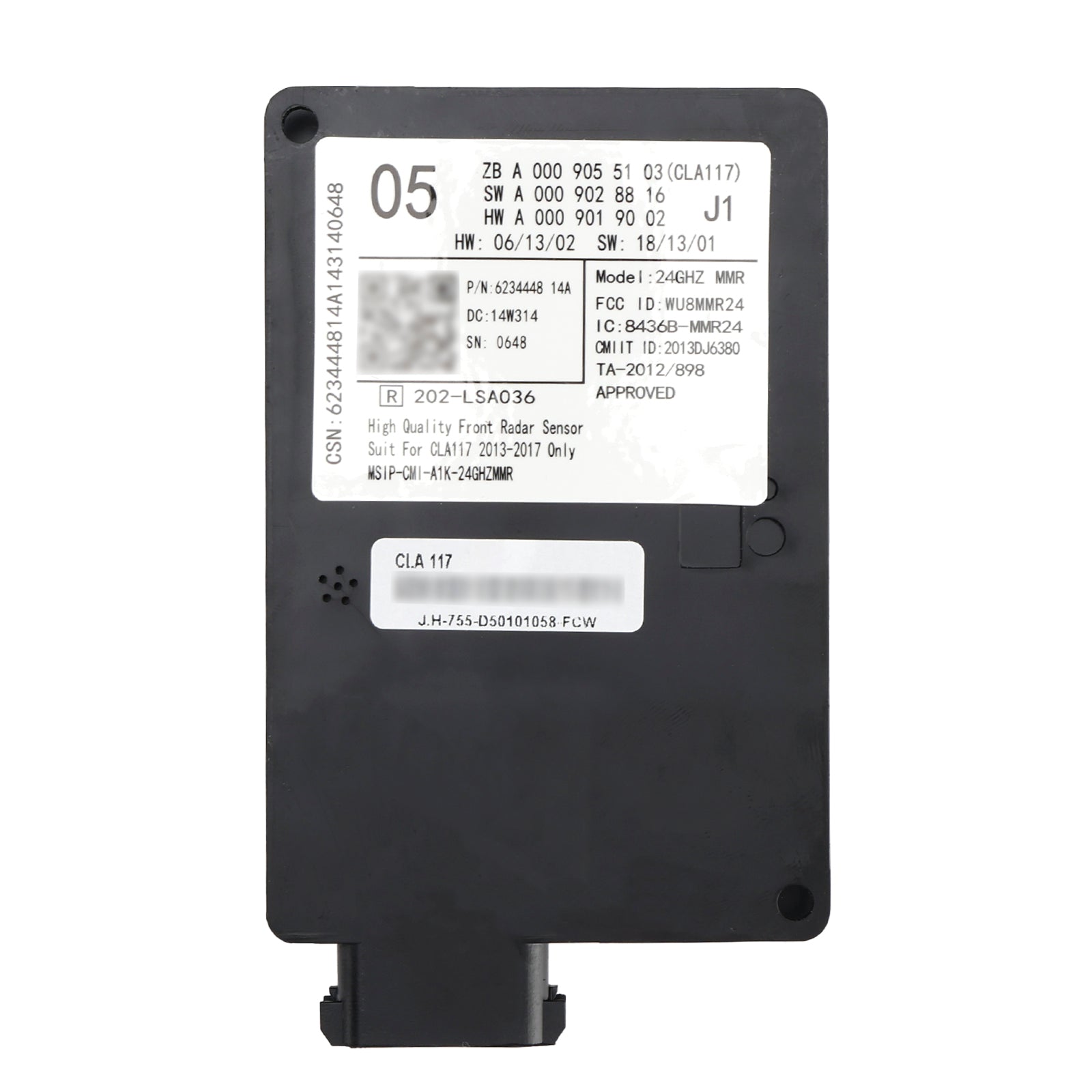 2013-2017 Mercedes CLA117 Front Radar Sensor Control Unit A0009055103 A0009028816 A0009009102
