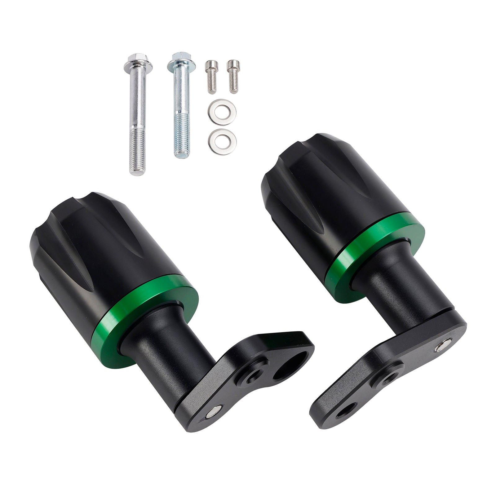 2024-2025 Kawasaki Zx-6R Zx 6R Cnc Anti-Crash Frame Sliders Protector Black Black