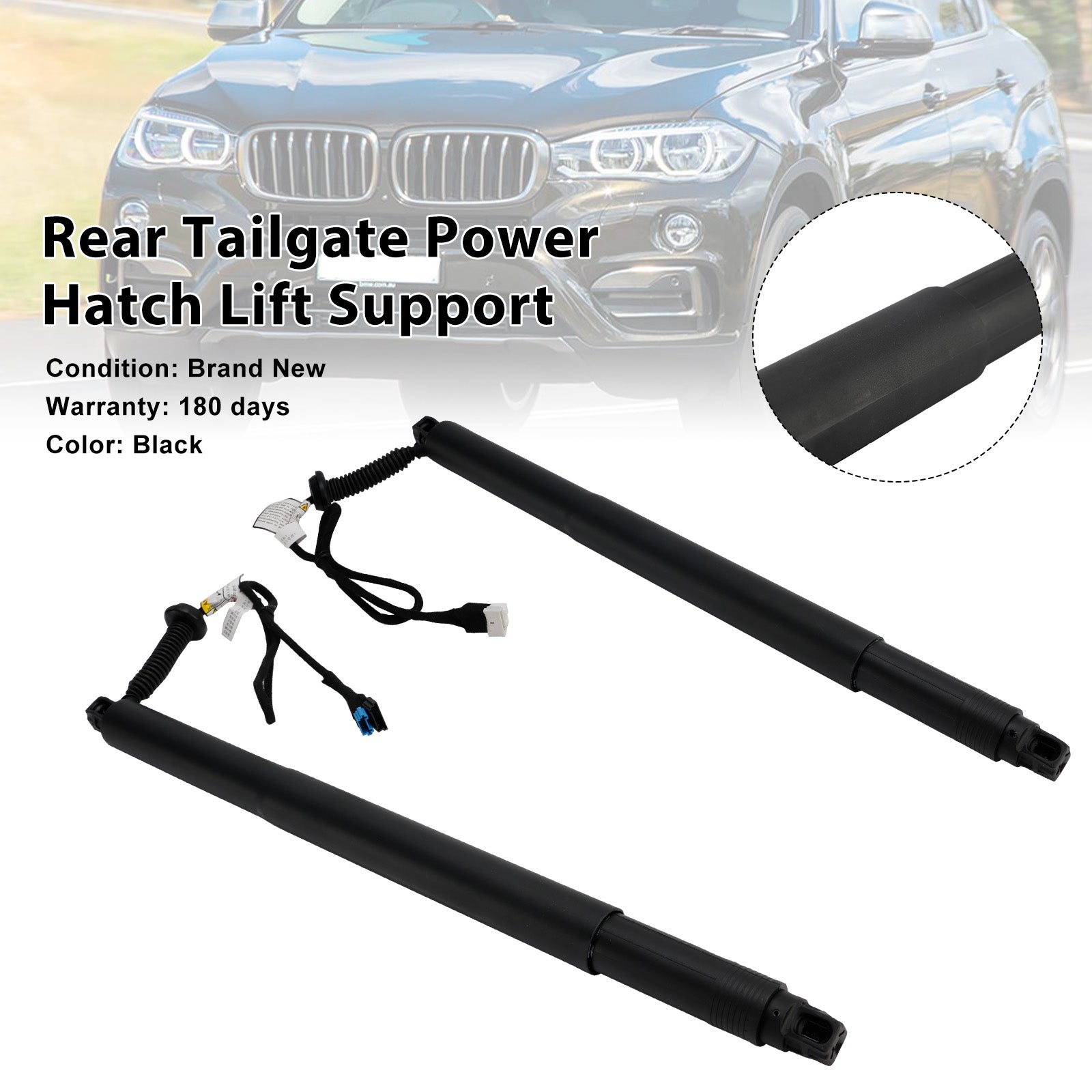 2014-2019 BMW X6 F16 F86 2PCS Support de levage électrique de hayon 51247434043
