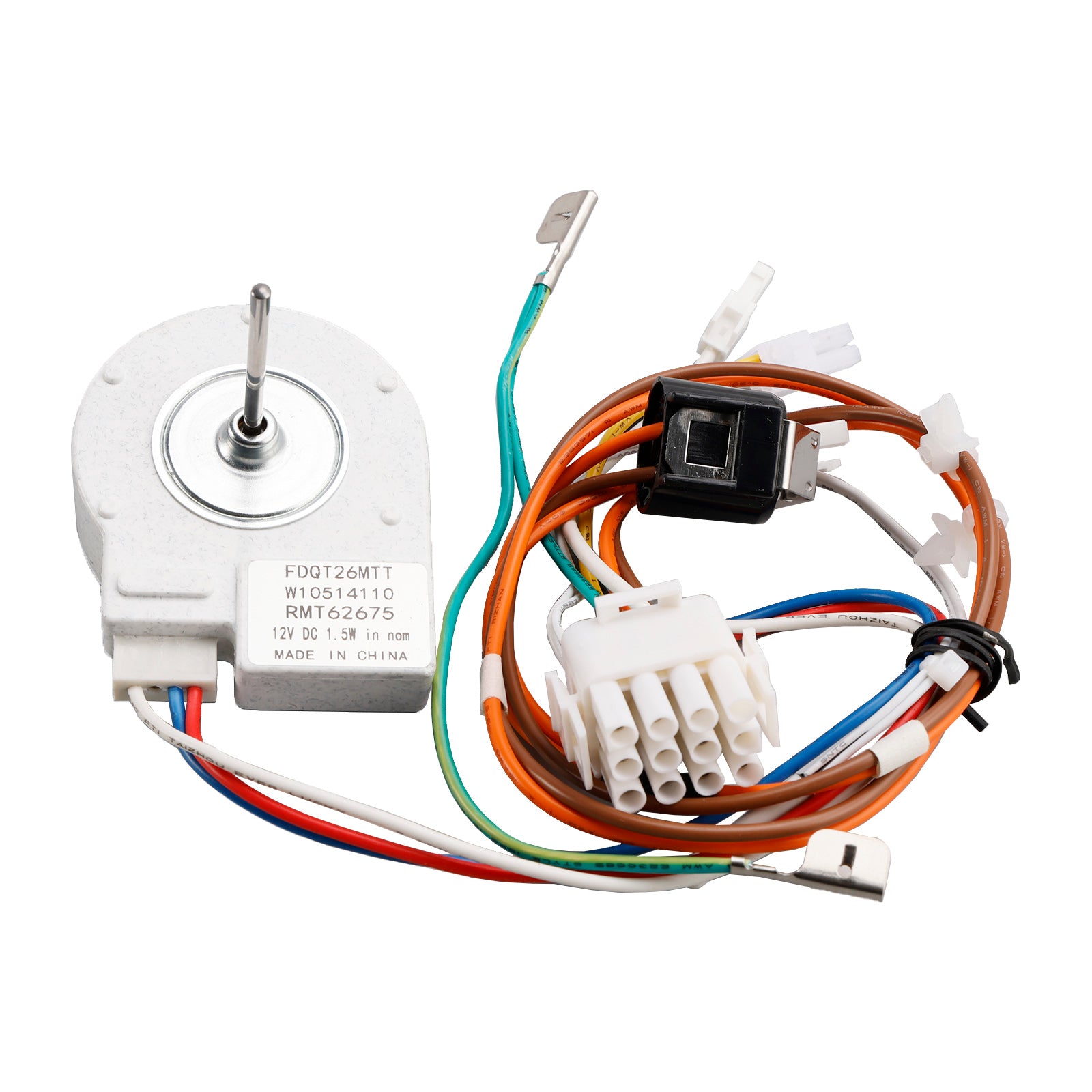 WPW10514110 W10514110 Motor do ventilador do evaporador do refrigerador para Kenmore W10466226