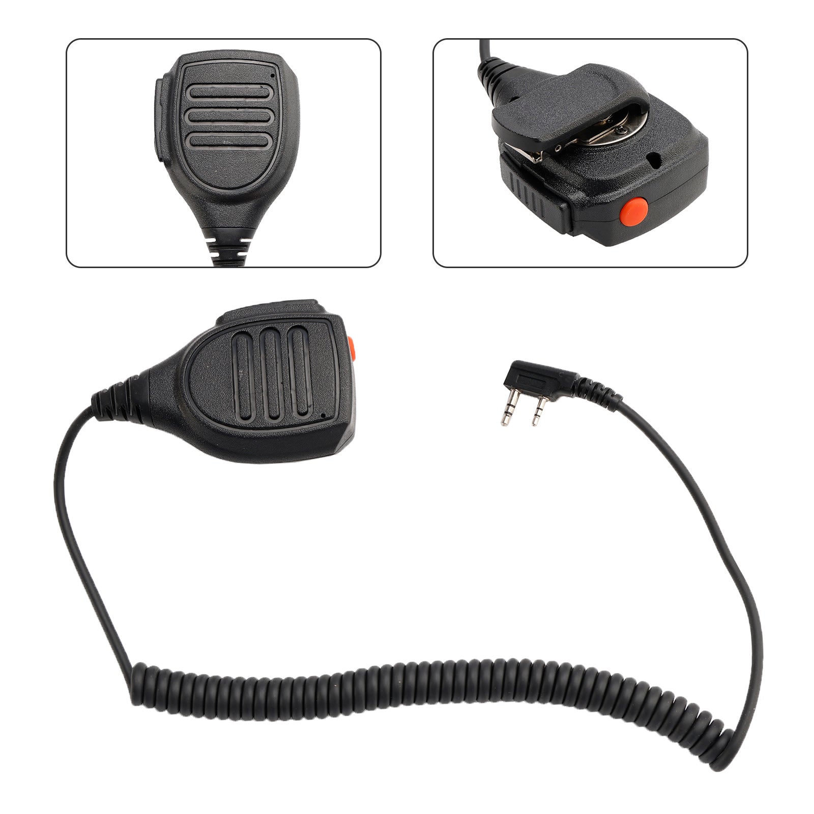 K-SM1602 Dual PTT Microfone-falante para TK-220 TH-F6 RPV516A KG-UVD1P PX-666