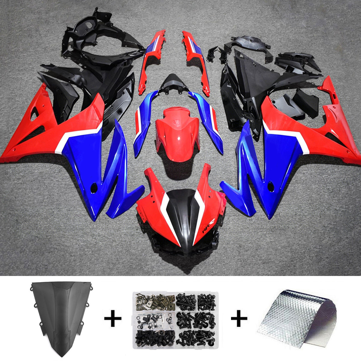 Injection Fairing Kit Bodywork Plastic ABS For Honda CBR500R 2016-2018