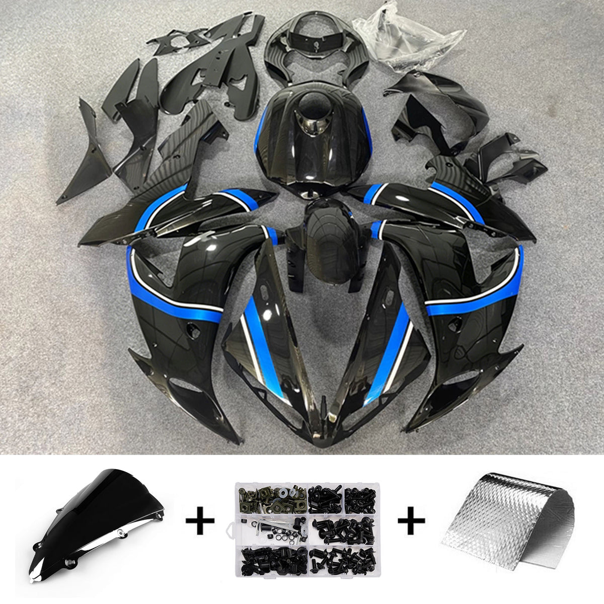 Injection Fairing Kit Bodywork Plastic ABS fit For Yamaha YZF 1000 R1 2004-2006