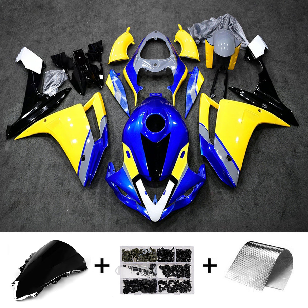 Injection Fairing Kit Bodywork Plastic ABS fit For Yamaha YZF 1000 R1 2007-2008