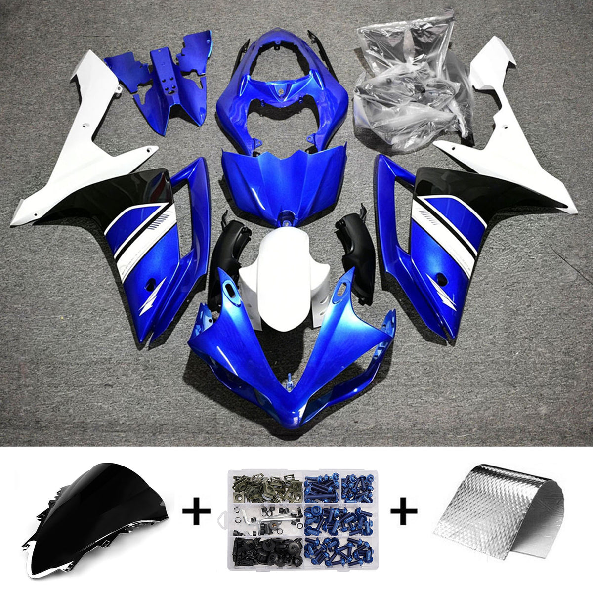 Injection Fairing Kit Bodywork Plastic ABS fit For Yamaha YZF 1000 R1 2007-2008