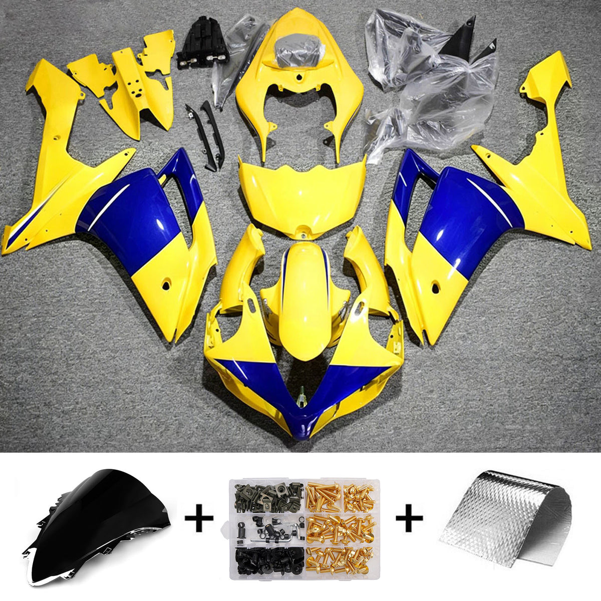 Injection Fairing Kit Bodywork Plastic ABS fit For Yamaha YZF 1000 R1 2007-2008