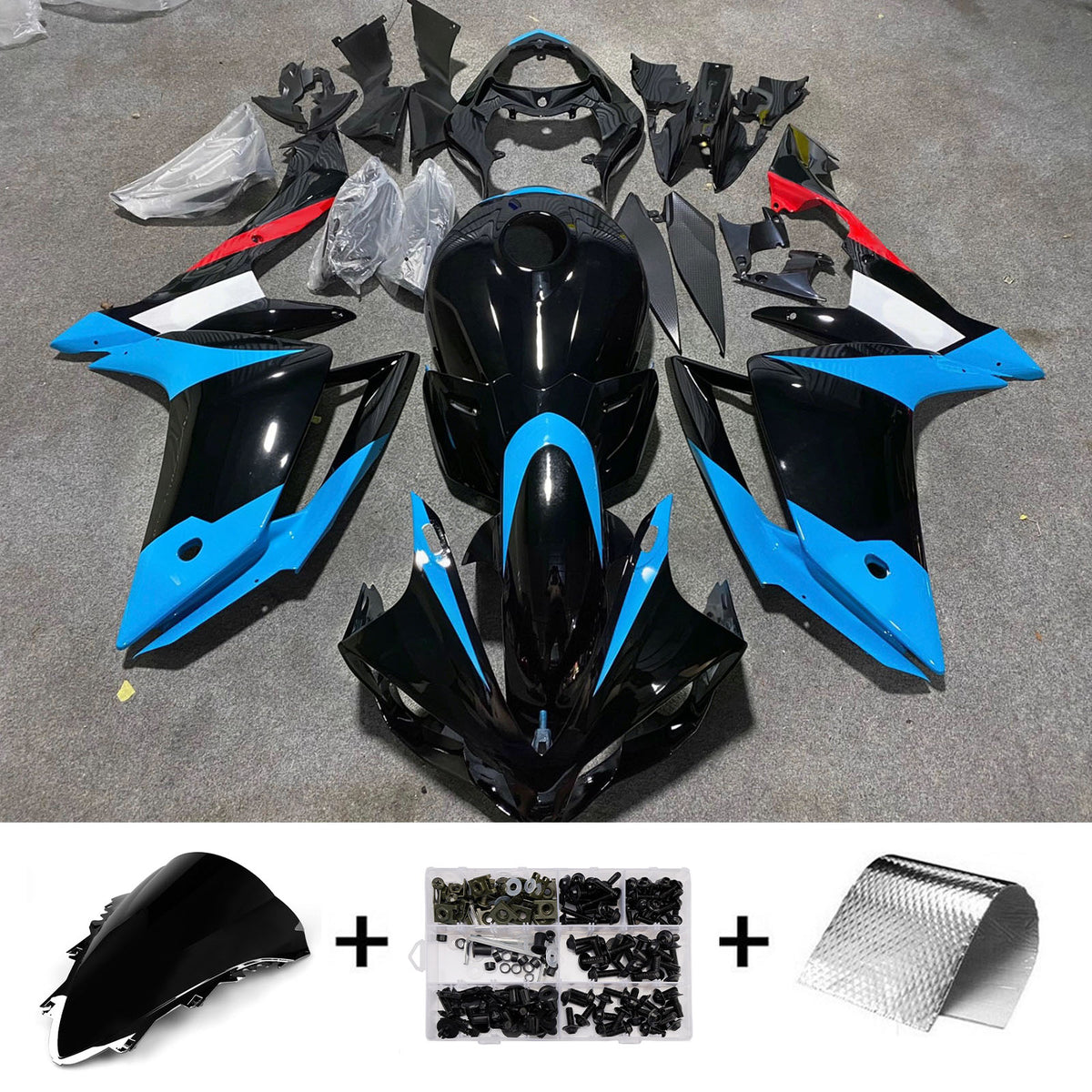 Injection Fairing Kit Bodywork Plastic ABS fit For Yamaha YZF 1000 R1 2007-2008