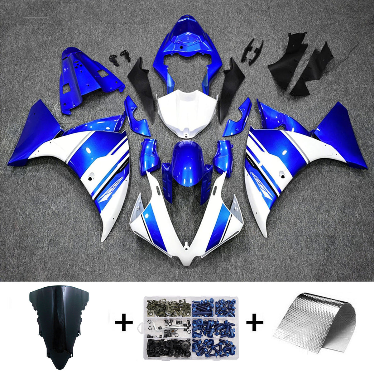 Injection Fairing Kit Bodywork Plastic ABS fit For Yamaha YZF-R1 2012-2014
