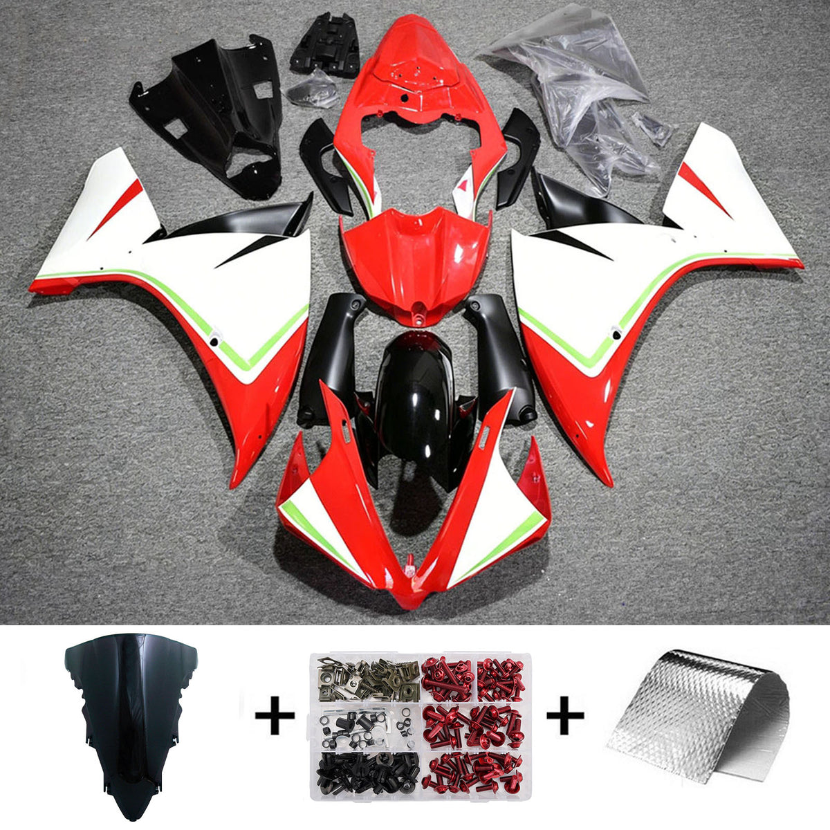 Injection Fairing Kit Bodywork Plastic ABS For Yamaha YZFR1 YZF-R1 2009-2011
