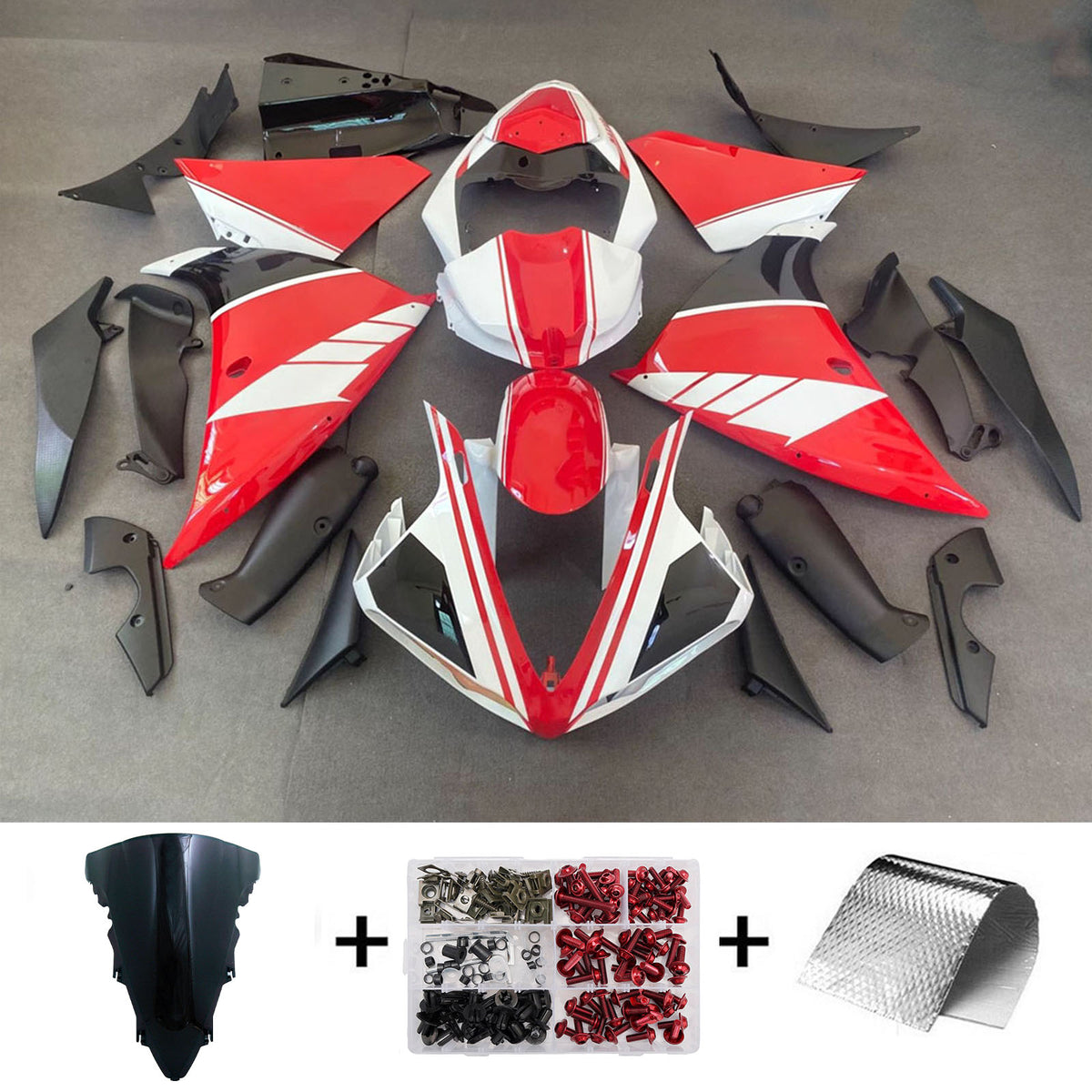 Injection Fairing Kit Bodywork Plastic ABS fit For Yamaha YZF-R1 2012-2014