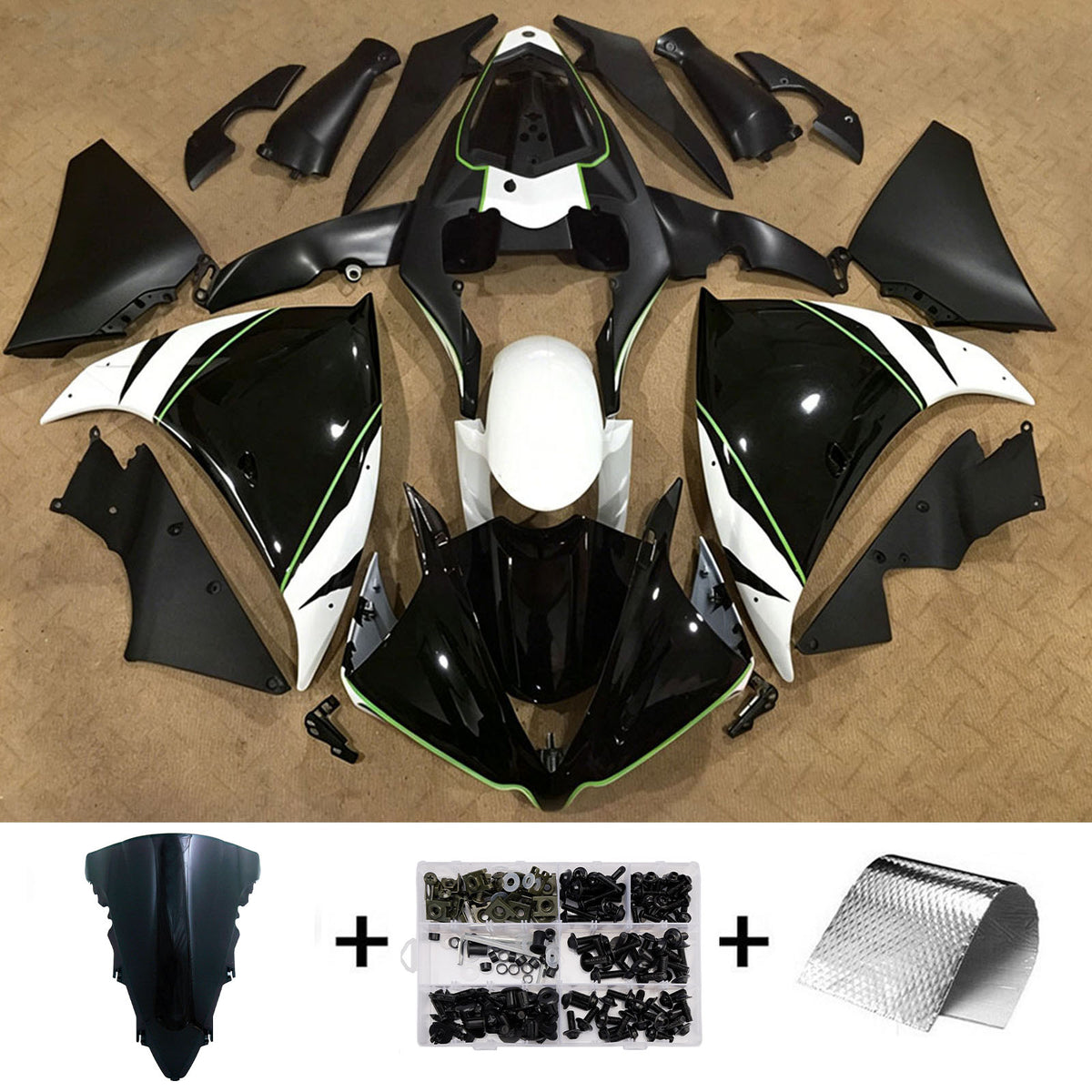 Injection Fairing Kit Bodywork Plastic ABS For Yamaha YZFR1 YZF-R1 2009-2011