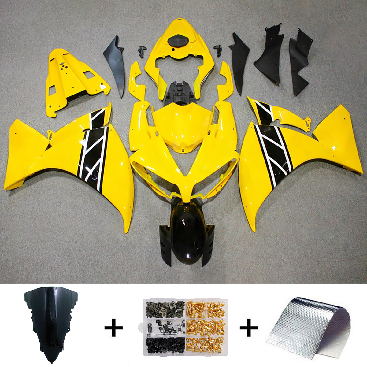 Injection Fairing Kit Bodywork Plastic ABS For Yamaha YZFR1 YZF-R1 2012-2014