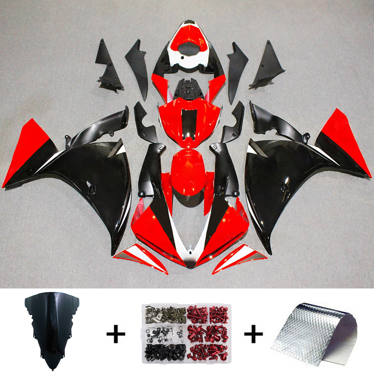 Injection Fairing Kit Bodywork Plastic ABS For Yamaha YZFR1 YZF-R1 2009-2011