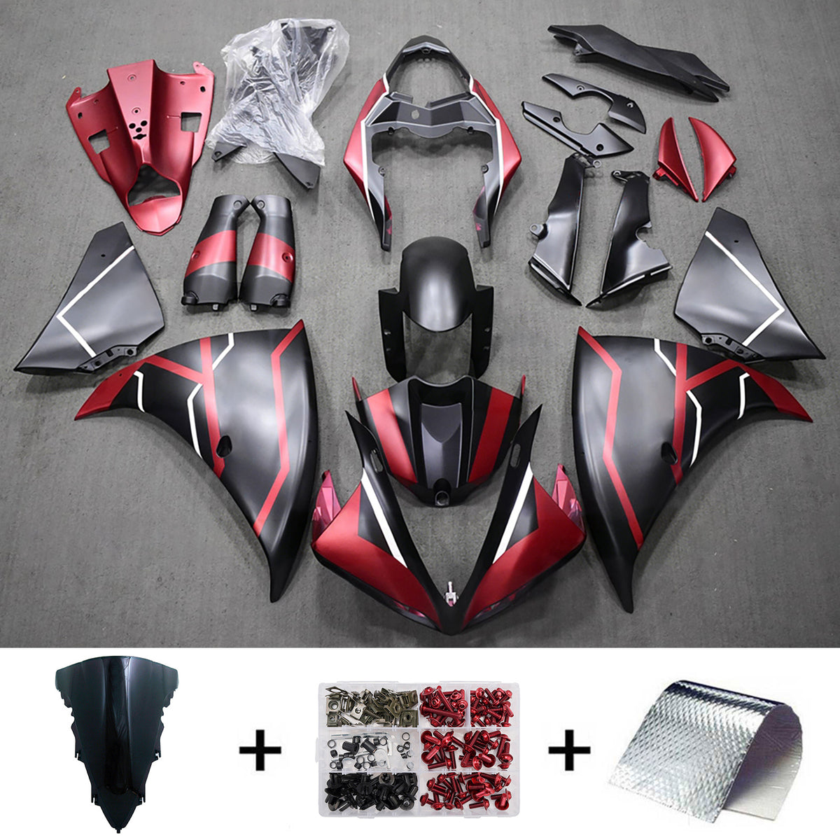 Injection Fairing Kit Bodywork Plastic ABS fit For Yamaha YZF-R1 2012-2014