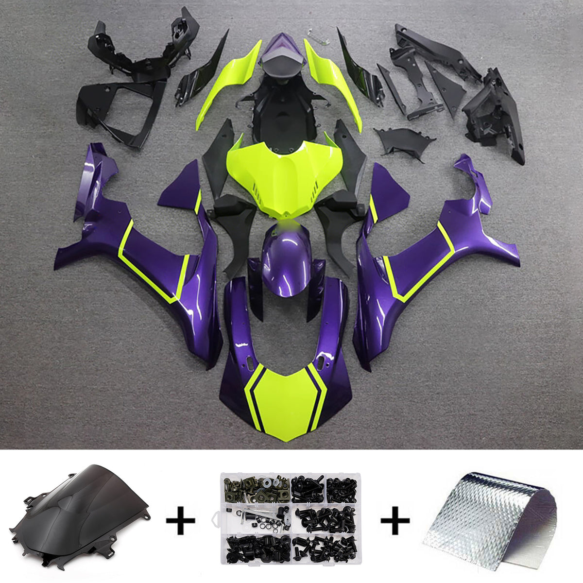 Injection Fairing Kit Bodywork Plastic ABS fit For Yamaha YZF 1000 R1 2015-2019