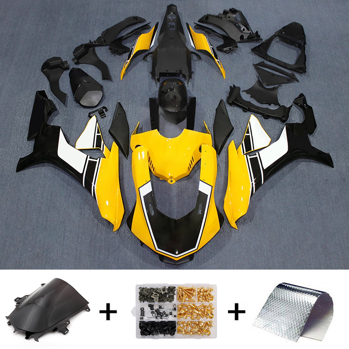 Injection Fairing Kit Bodywork Plastic ABS fit For Yamaha YZF 1000 R1 2015-2019