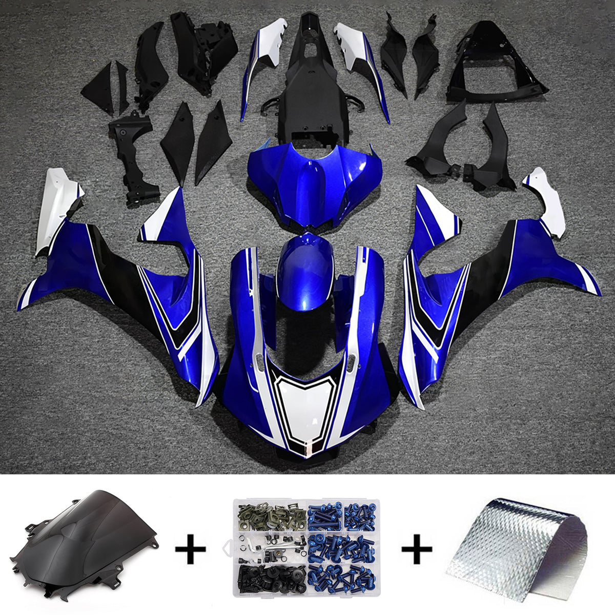 Injection Fairing Kit Bodywork Plastic ABS fit For Yamaha YZF 1000 R1 2015-2019