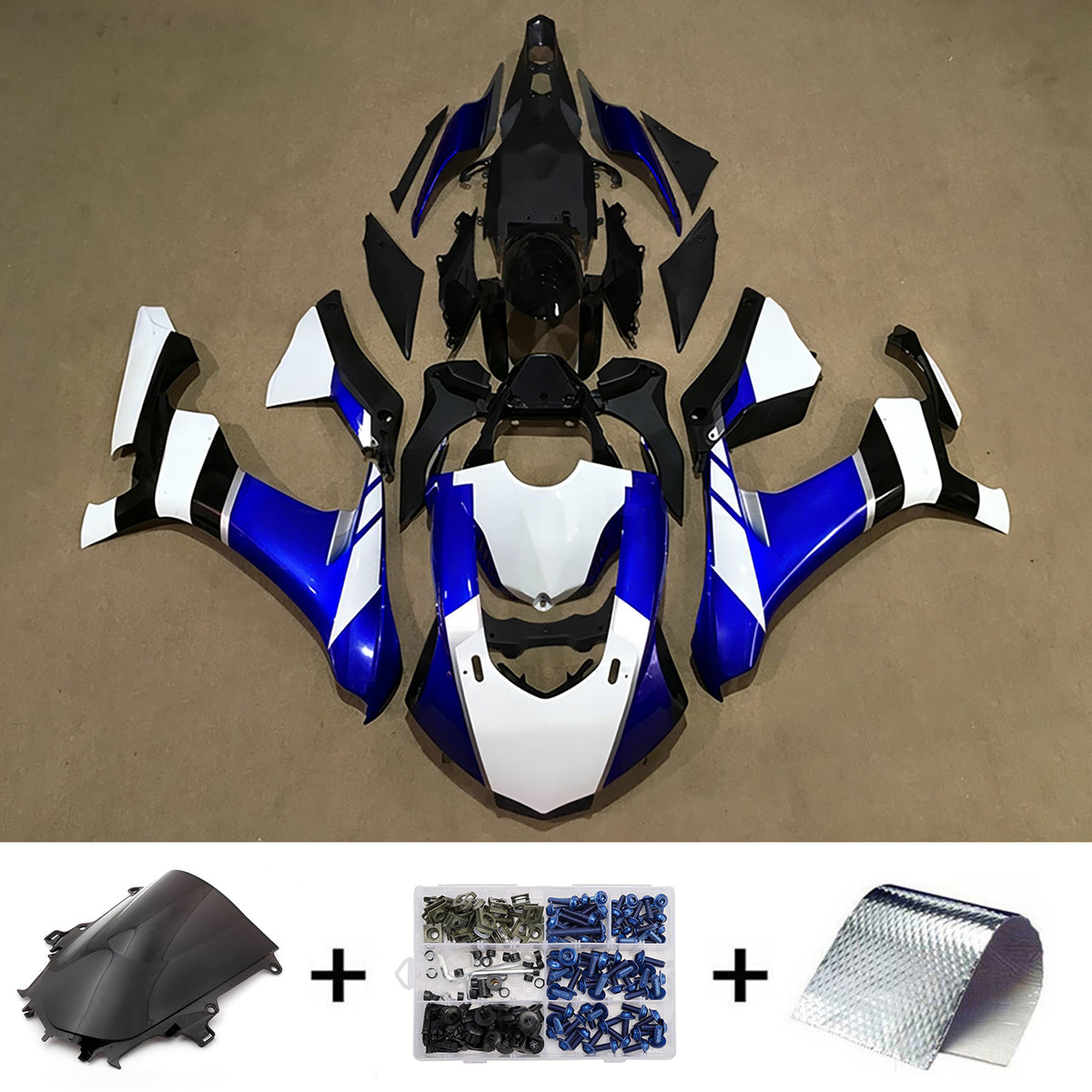 Injection Fairing Kit Bodywork Plastic ABS fit For Yamaha YZF 1000 R1 2015-2019