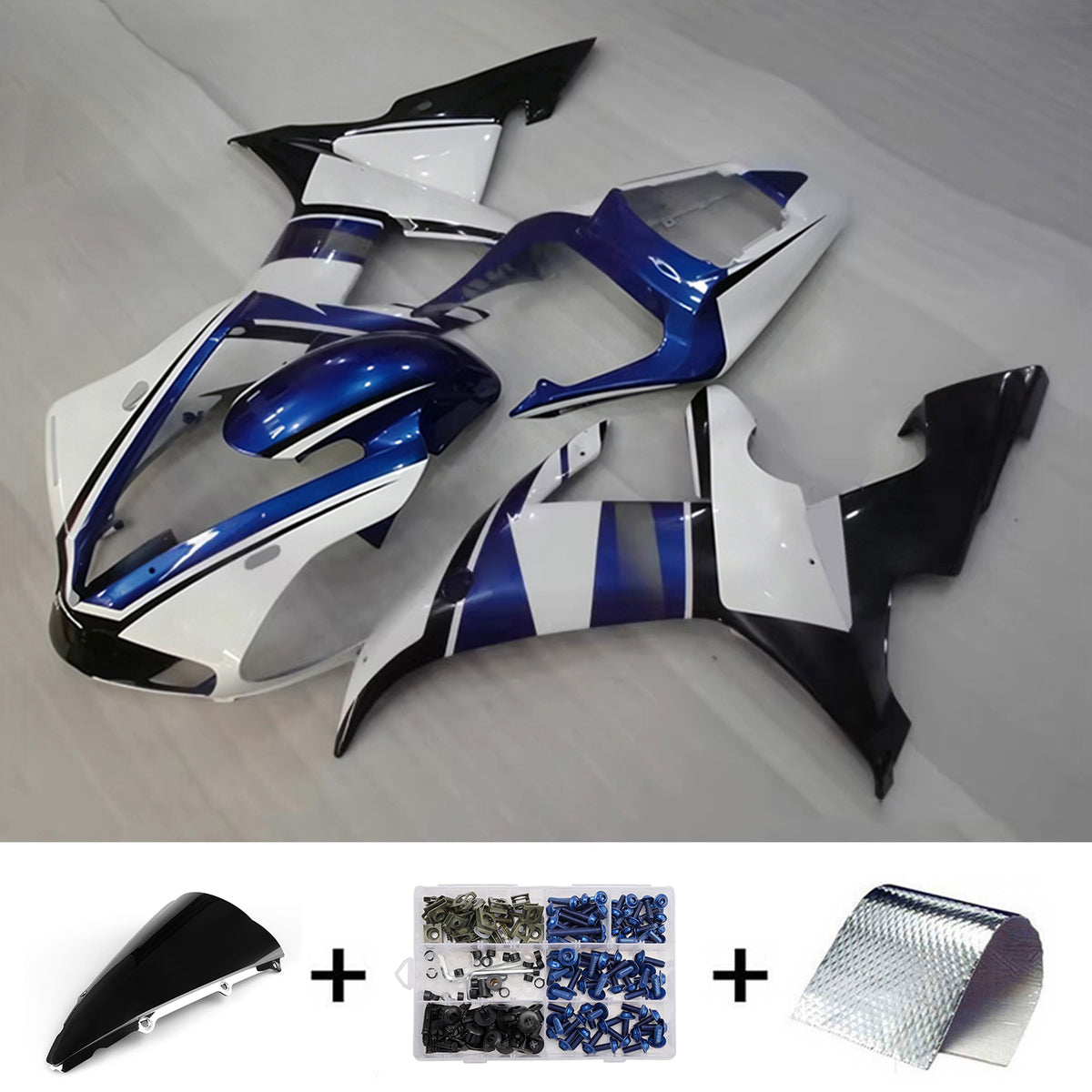 Injection Fairing Kit Bodywork Plastic ABS fit For Yamaha YZF 1000 R1 2002-2003