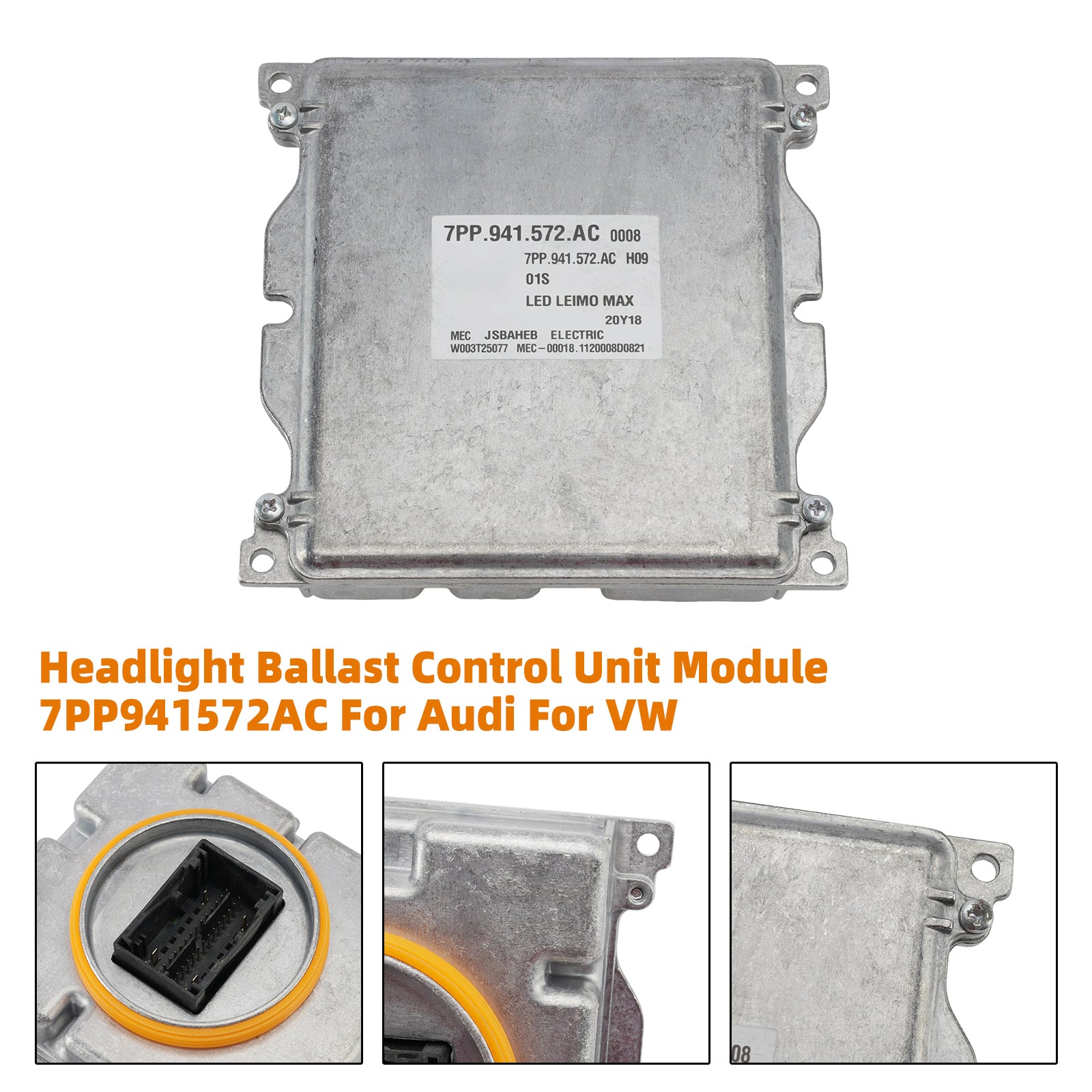 Headlight Ballast Control Unit Module 7PP941572AC For Audi For VW