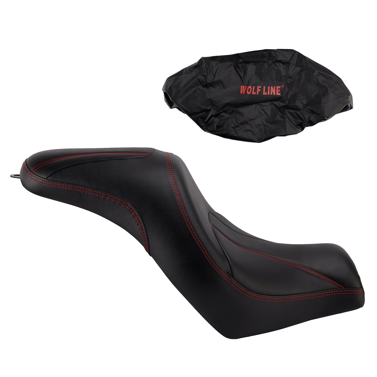Front Raider Seat Driver Cushion Pu Fit Red For Kawasaki Vulcan S En650 15-25
