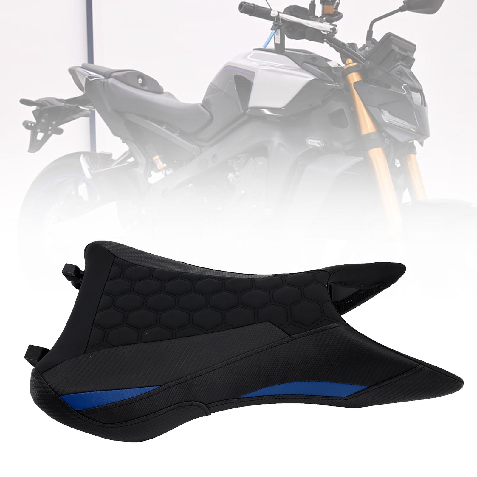 Front Raider Seat Driver Cushion Pu Fit Blue1 For Yamaha Mt-09 Mt09 2024-2026