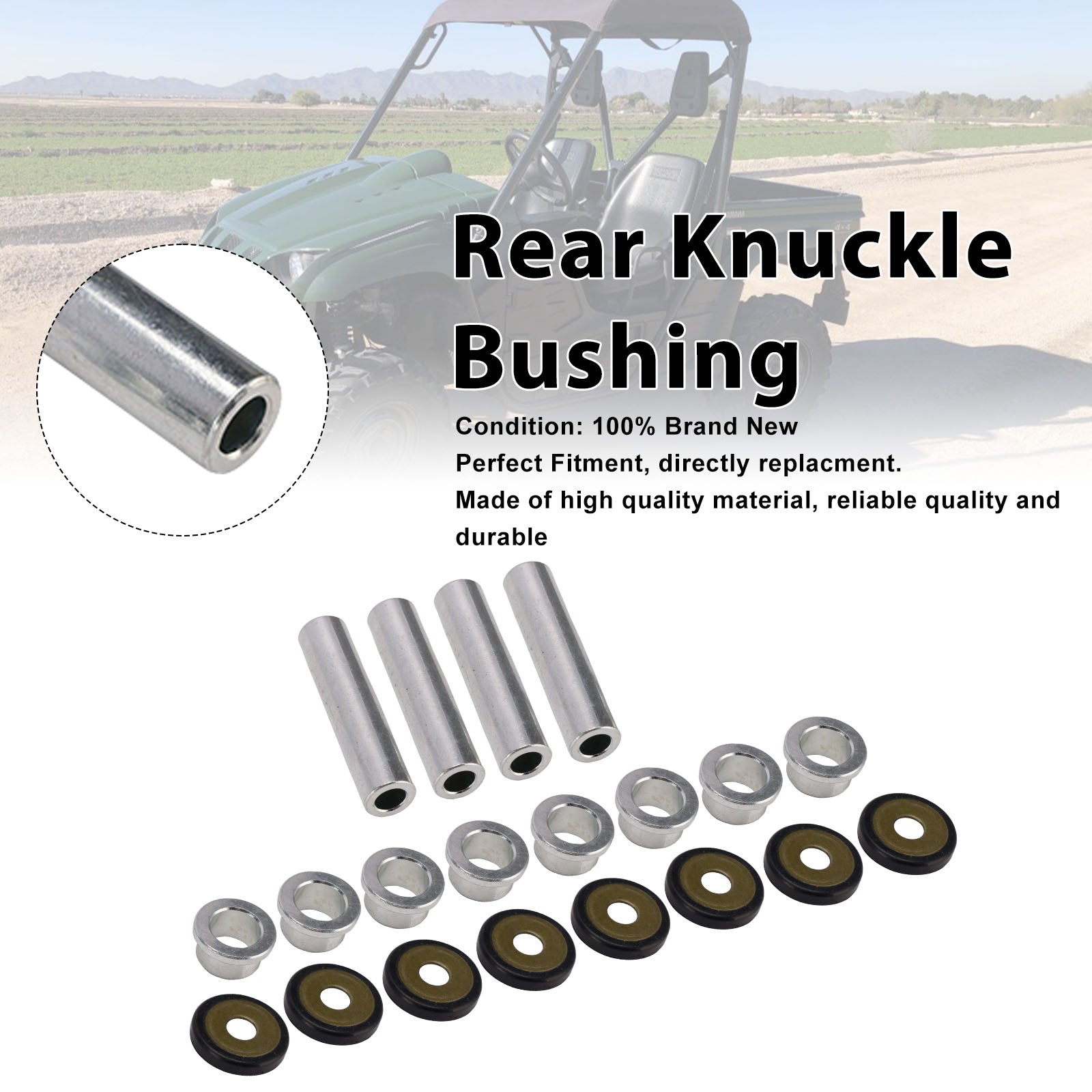 Rear Knuckle Bushing For Yamaha Rhino 450 660 700 Grizzly Kodiak 350 400