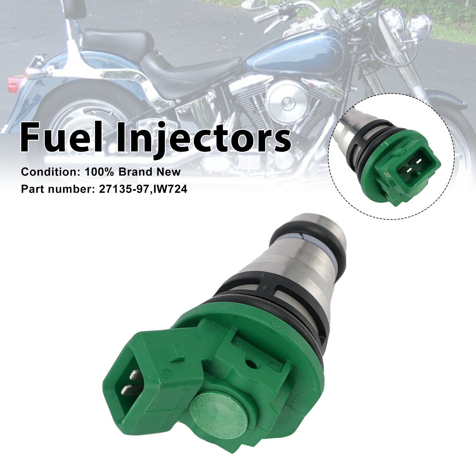IW724 Fuel Injectors 27135-97 For Dyna Bad Boy 1200 Sportster Road King
