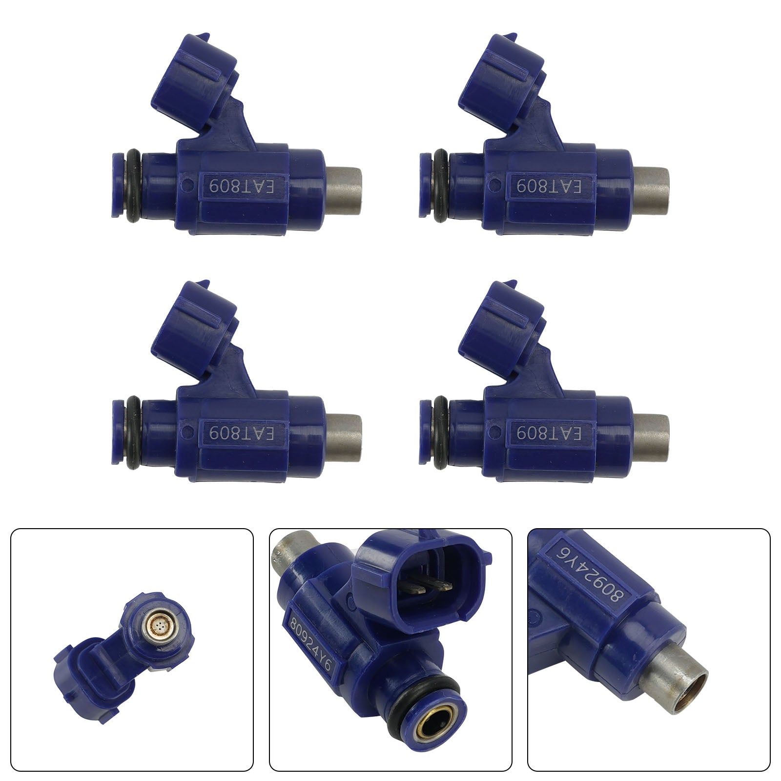 4PC EAT809 Fuel Injectors 6S5-13761-10-00 For Yamaha WaveRunner VX HO SHO