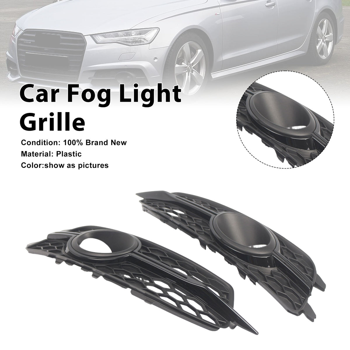 2012-2014 Audi A6 C7 S-Line 2x bil foran støtfanger tåkelys griller
