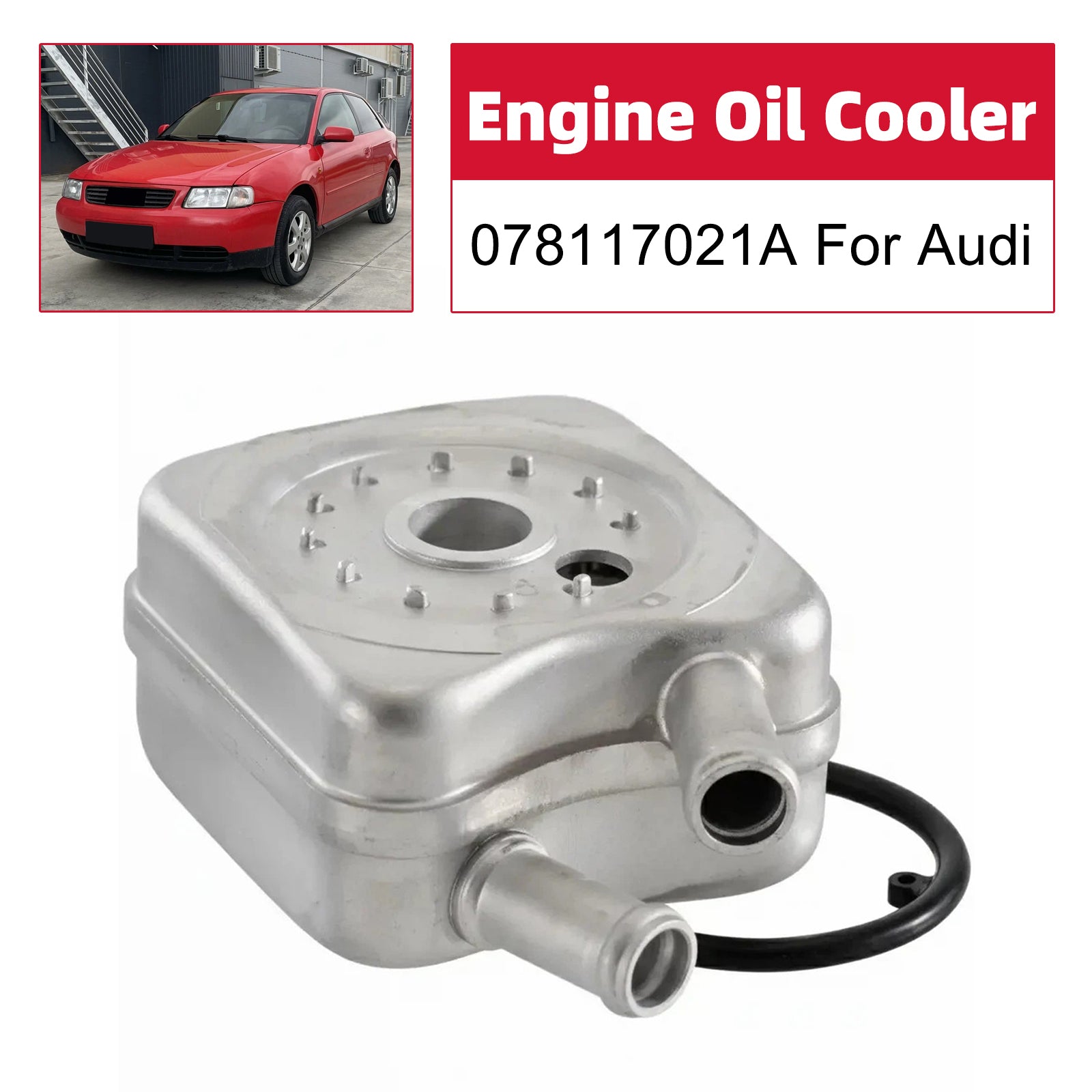 Engine Oil Cooler 078117021A For Audi