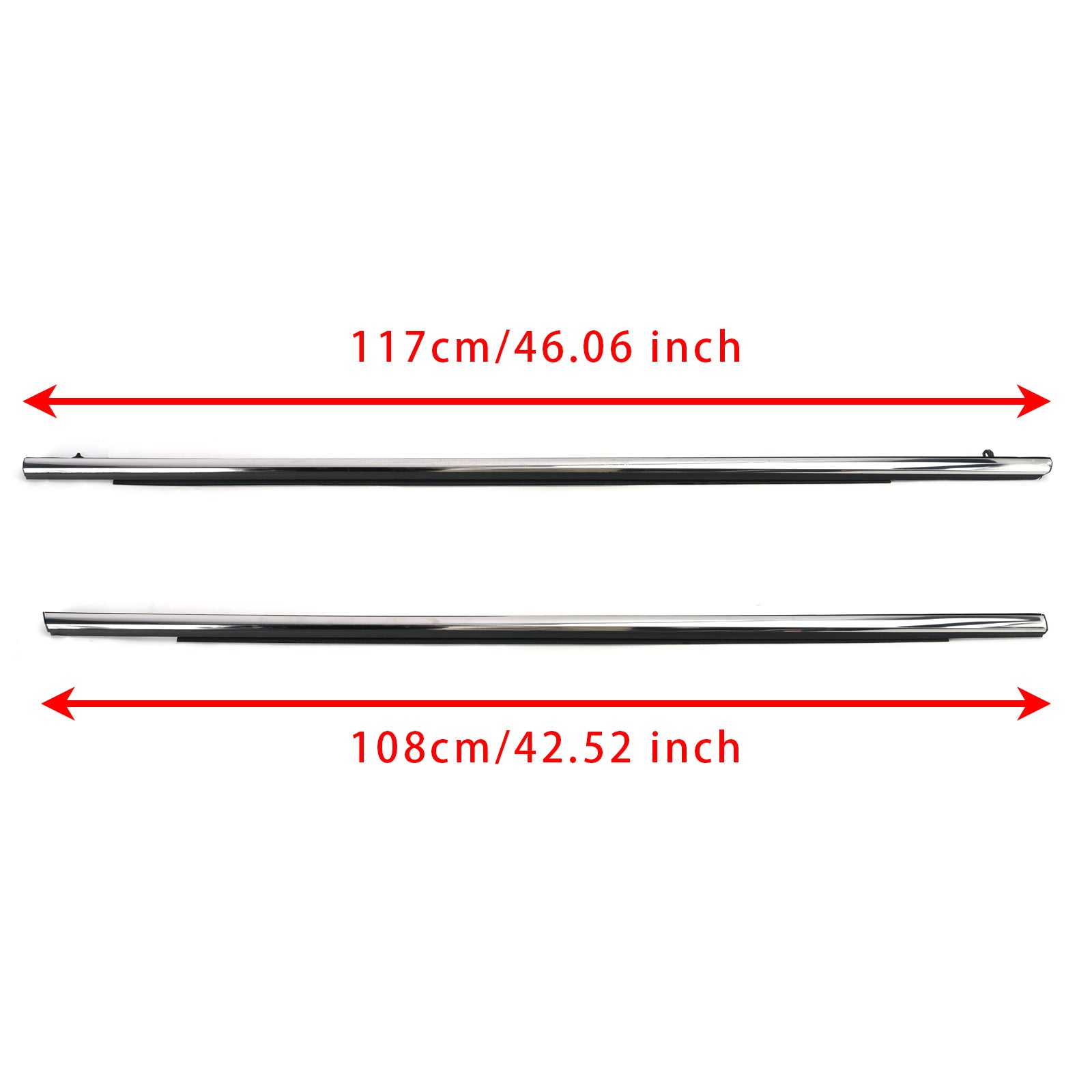 4PCS Car Window Weatherstrip Chrome 72450-TA6-A01 For Honda Odyssey 2015-2020
